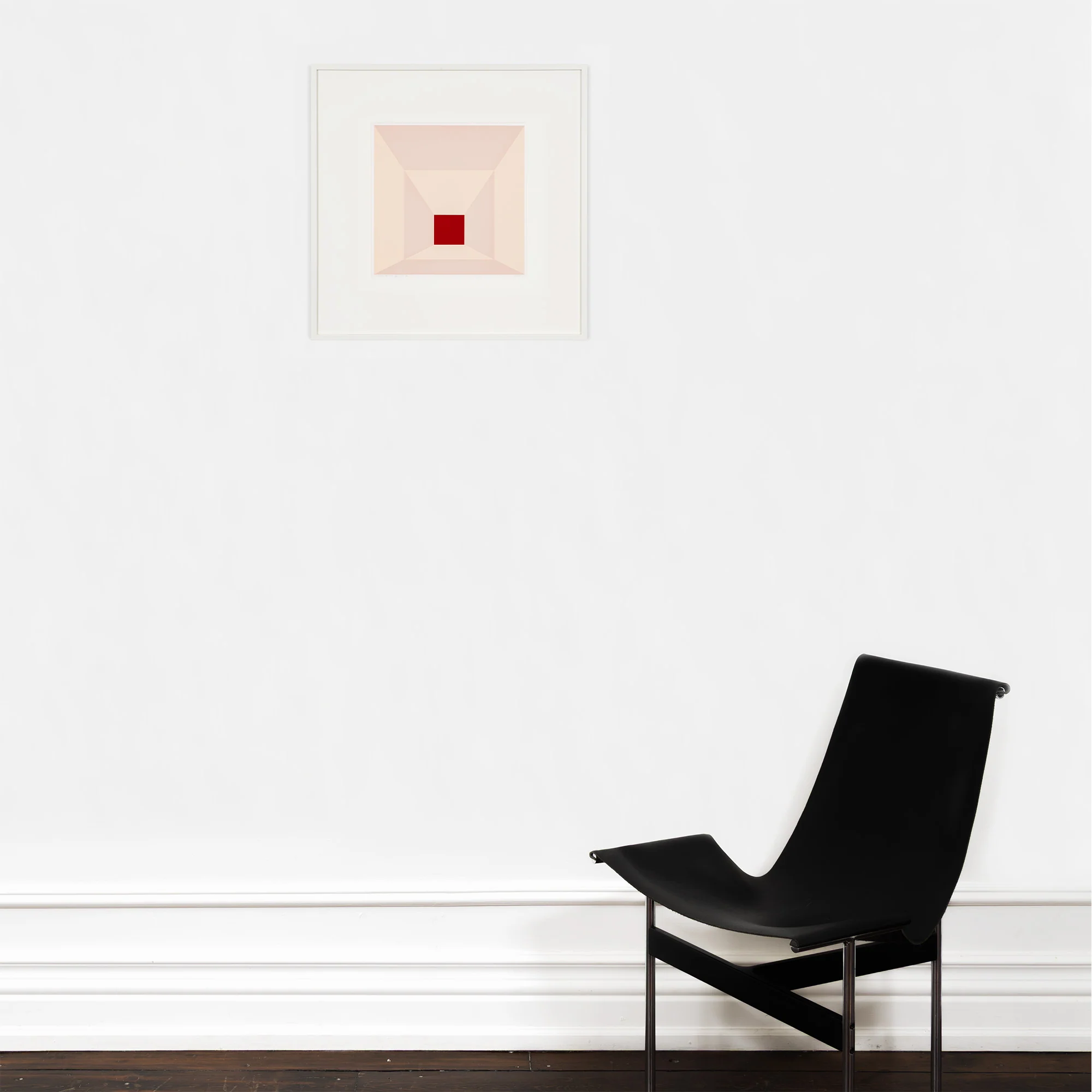JOSEF ALBERS "MITERED SQUARES - CHERRY" SCREENPRINT, 1976 - Image 10