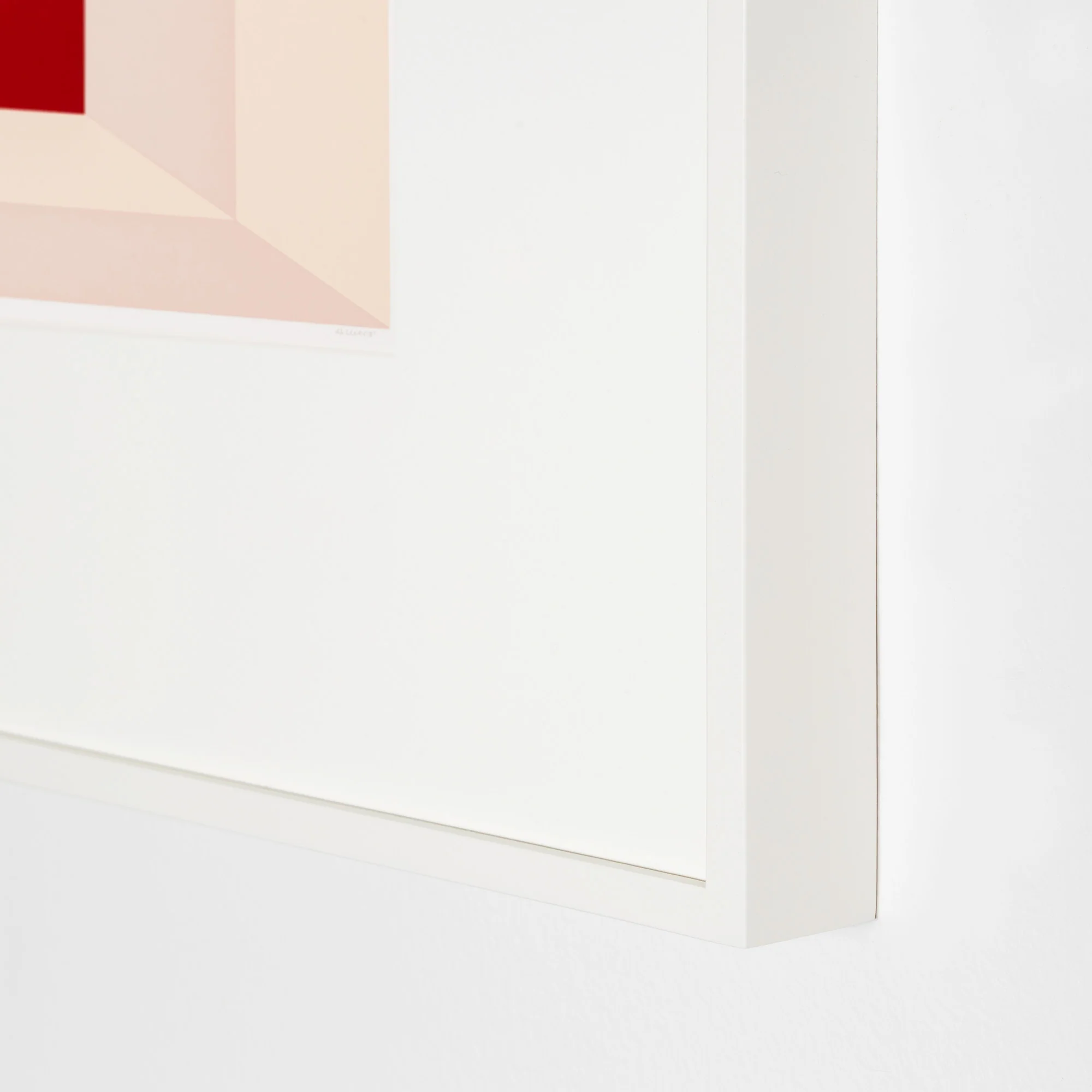JOSEF ALBERS "MITERED SQUARES - CHERRY" SCREENPRINT, 1976 - Image 12