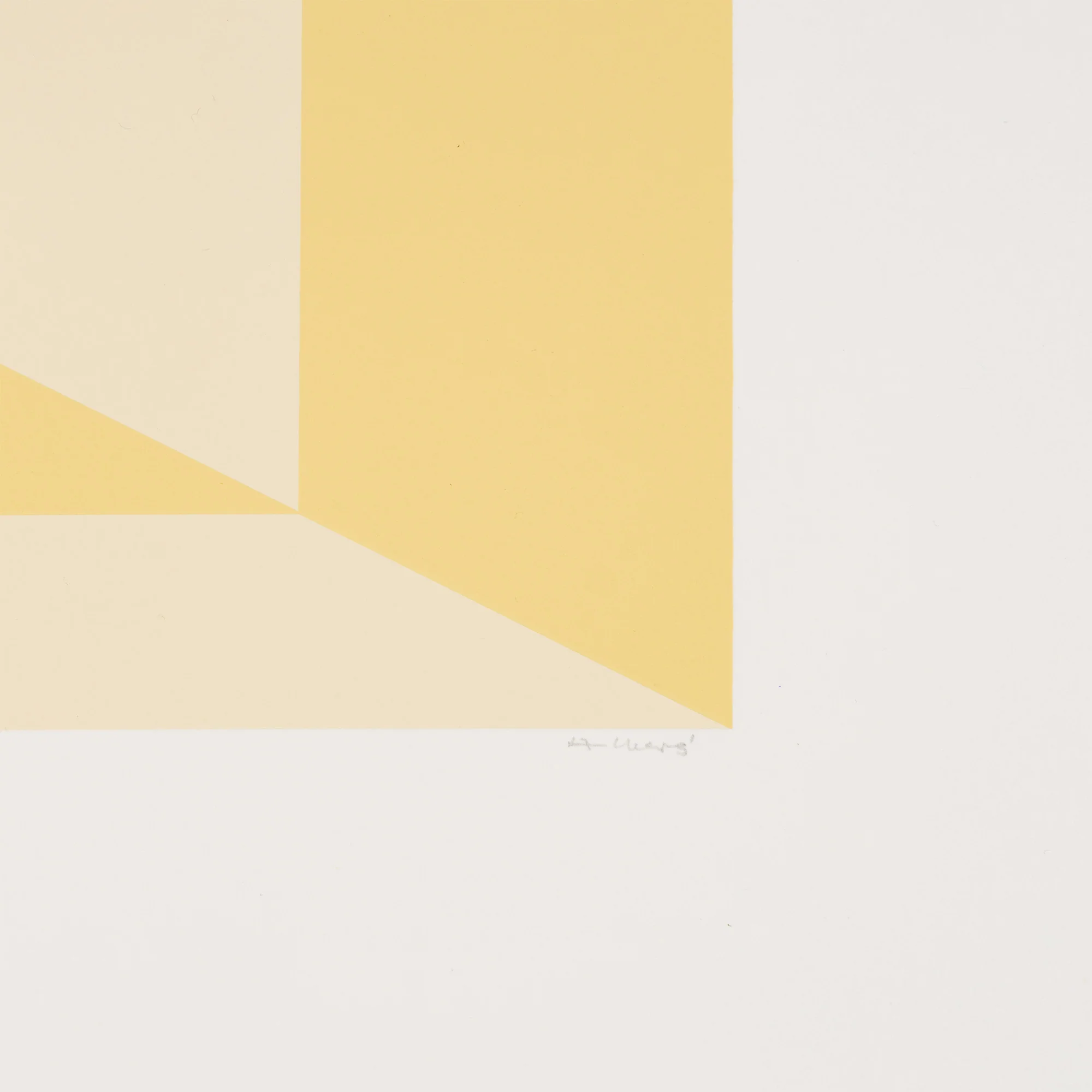 JOSEF ALBERS "MITERED SQUARES - CITRINE" SCREENPRINT, 1976 - Image 4