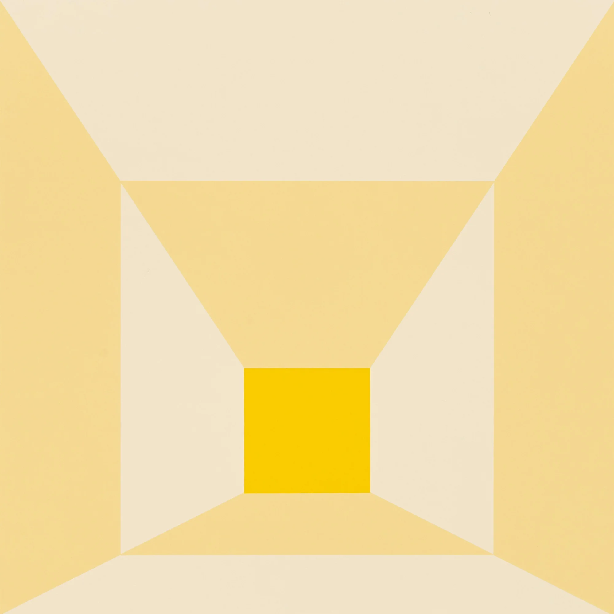 JOSEF ALBERS "MITERED SQUARES - CITRINE" SCREENPRINT, 1976 - Image 5