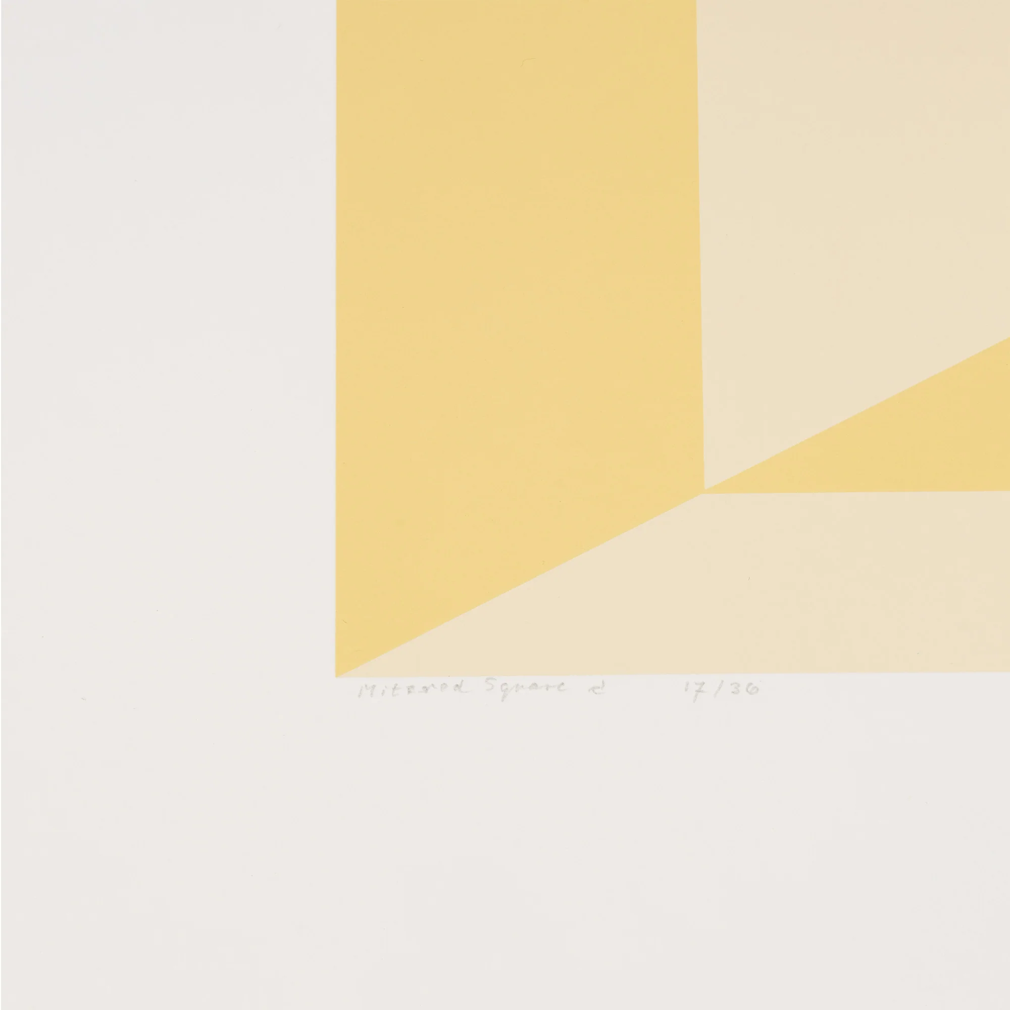 JOSEF ALBERS "MITERED SQUARES - CITRINE" SCREENPRINT, 1976 - Image 9