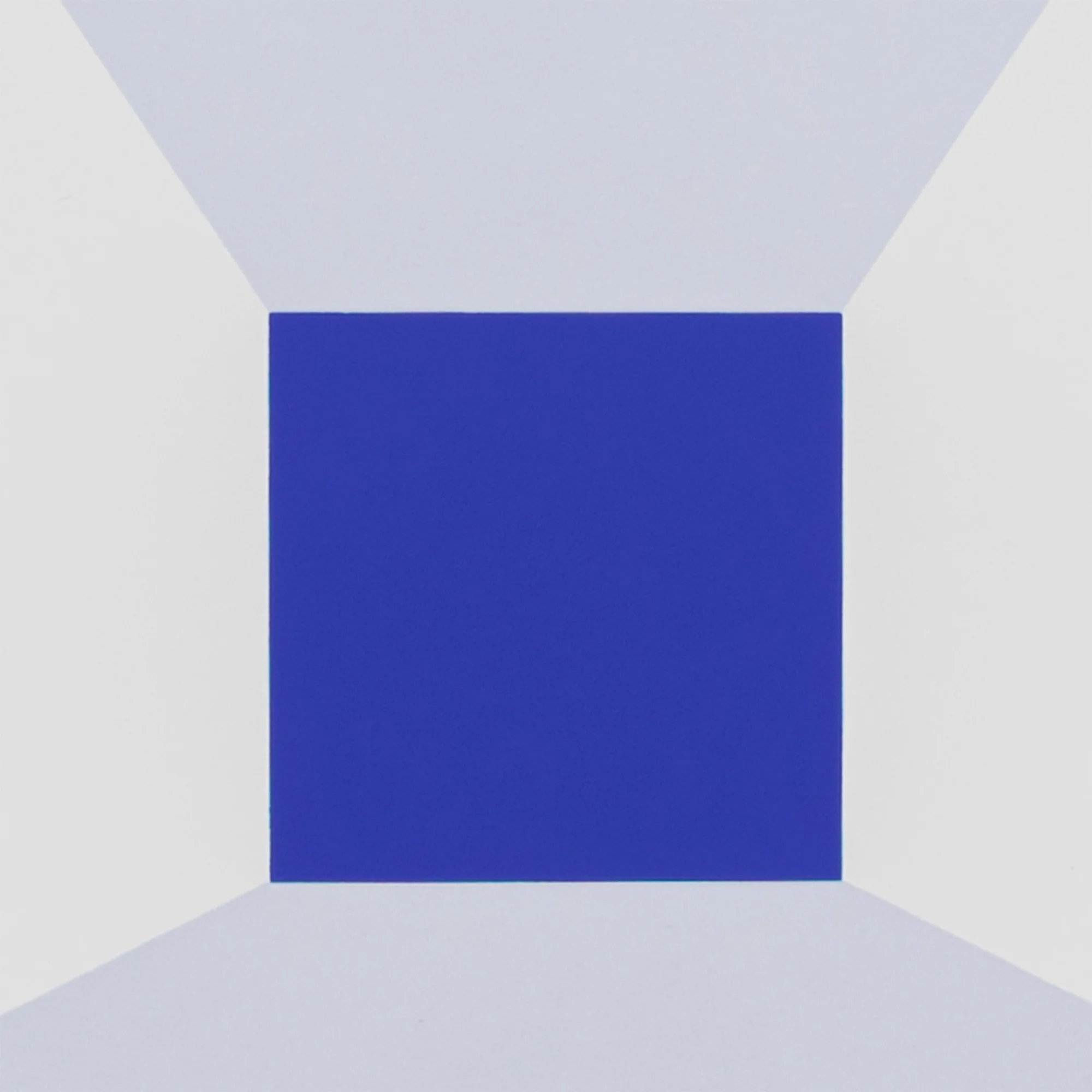 JOSEF ALBERS "MITERED SQUARES - COBALT" SCREENPRINT, 1976 - Image 8