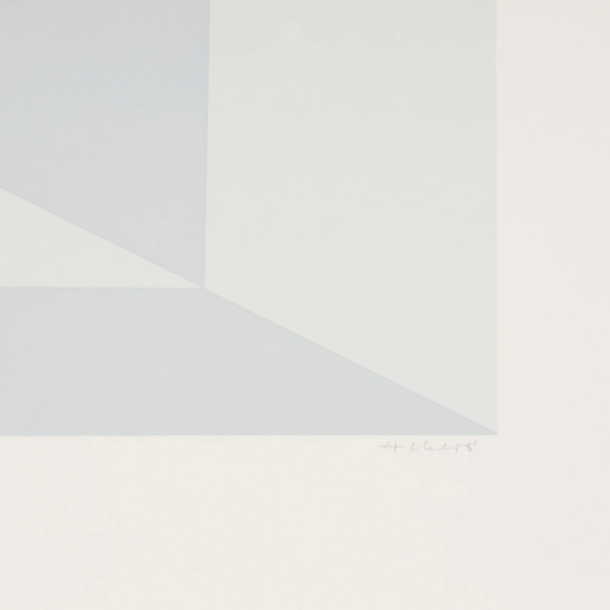 JOSEF ALBERS "MITERED SQUARES - FOG" SCREENPRINT, 1976 - Image 4