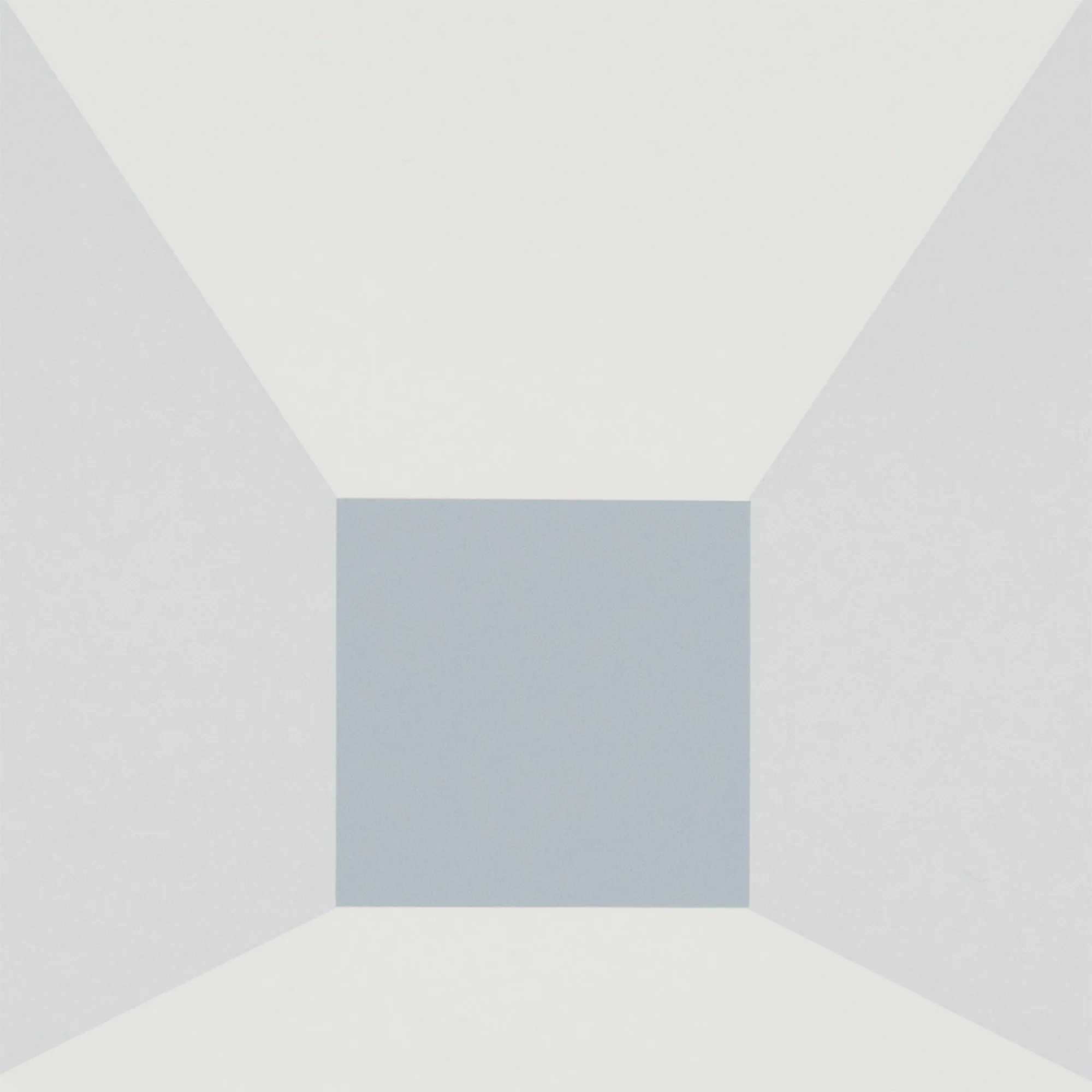 JOSEF ALBERS "MITERED SQUARES - FOG" SCREENPRINT, 1976 - Image 7