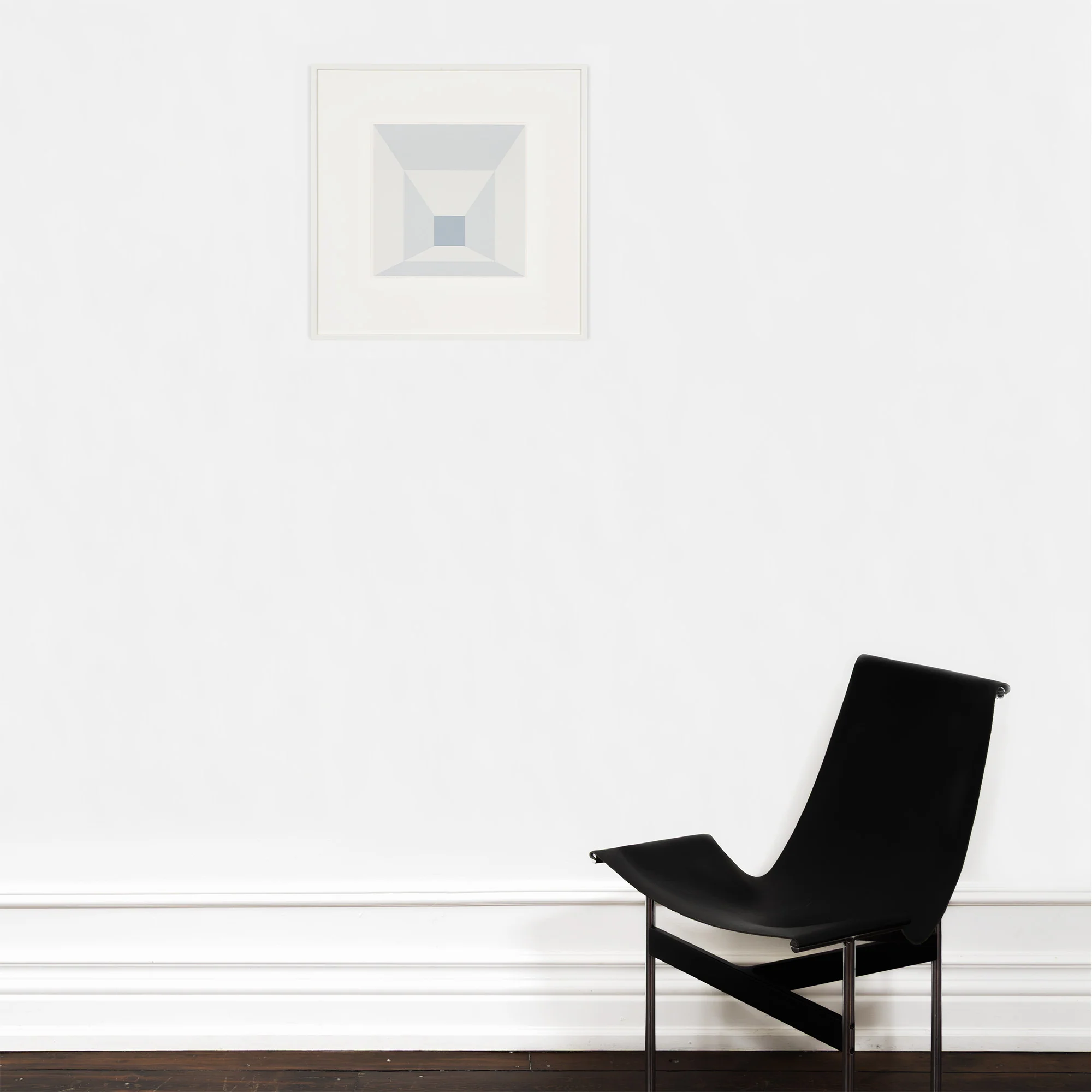 JOSEF ALBERS "MITERED SQUARES - FOG" SCREENPRINT, 1976 - Image 9