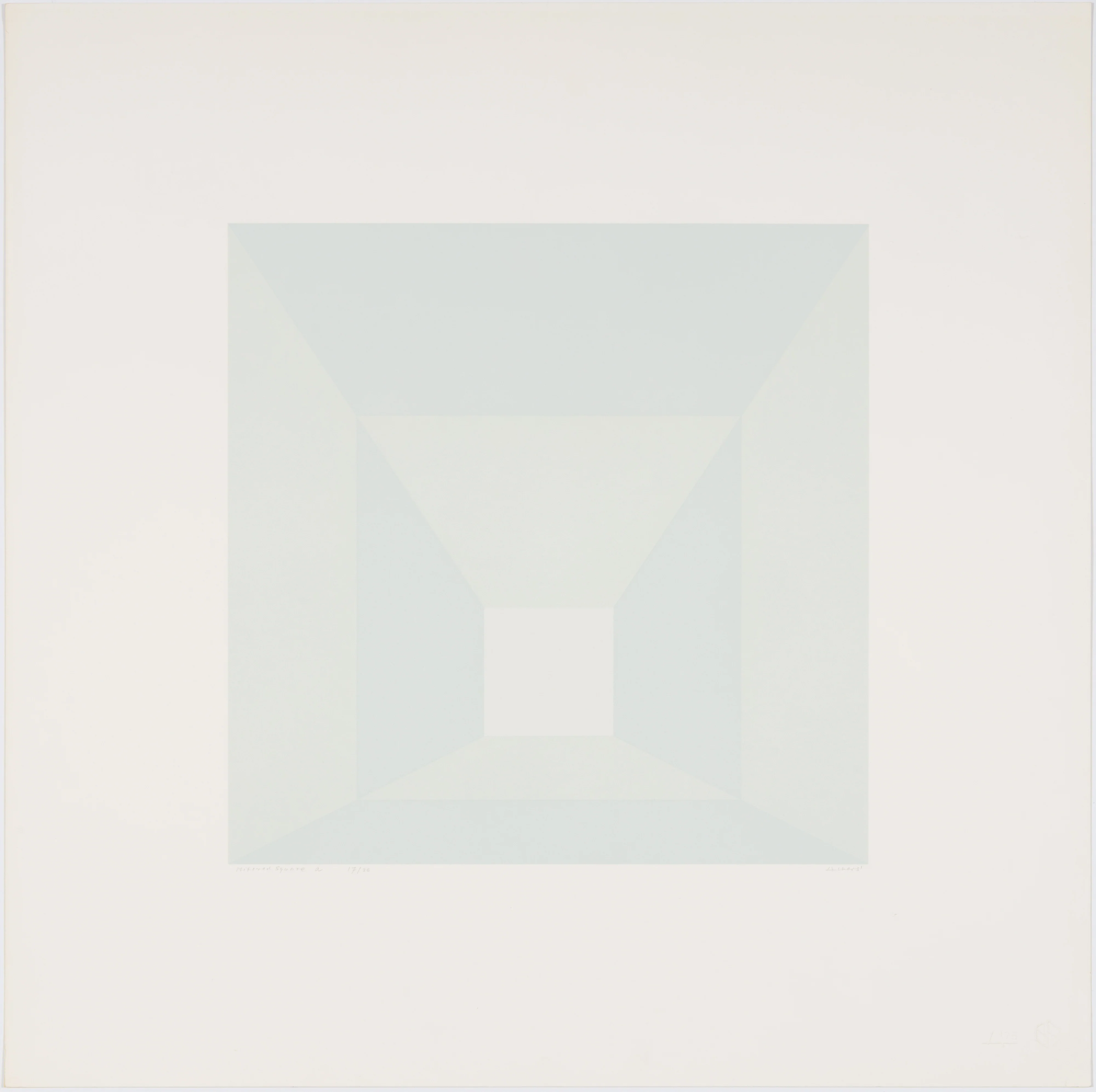 JOSEF ALBERS "MITERED SQUARES - FROST" SCREENPRINT, 1976 - Image 15