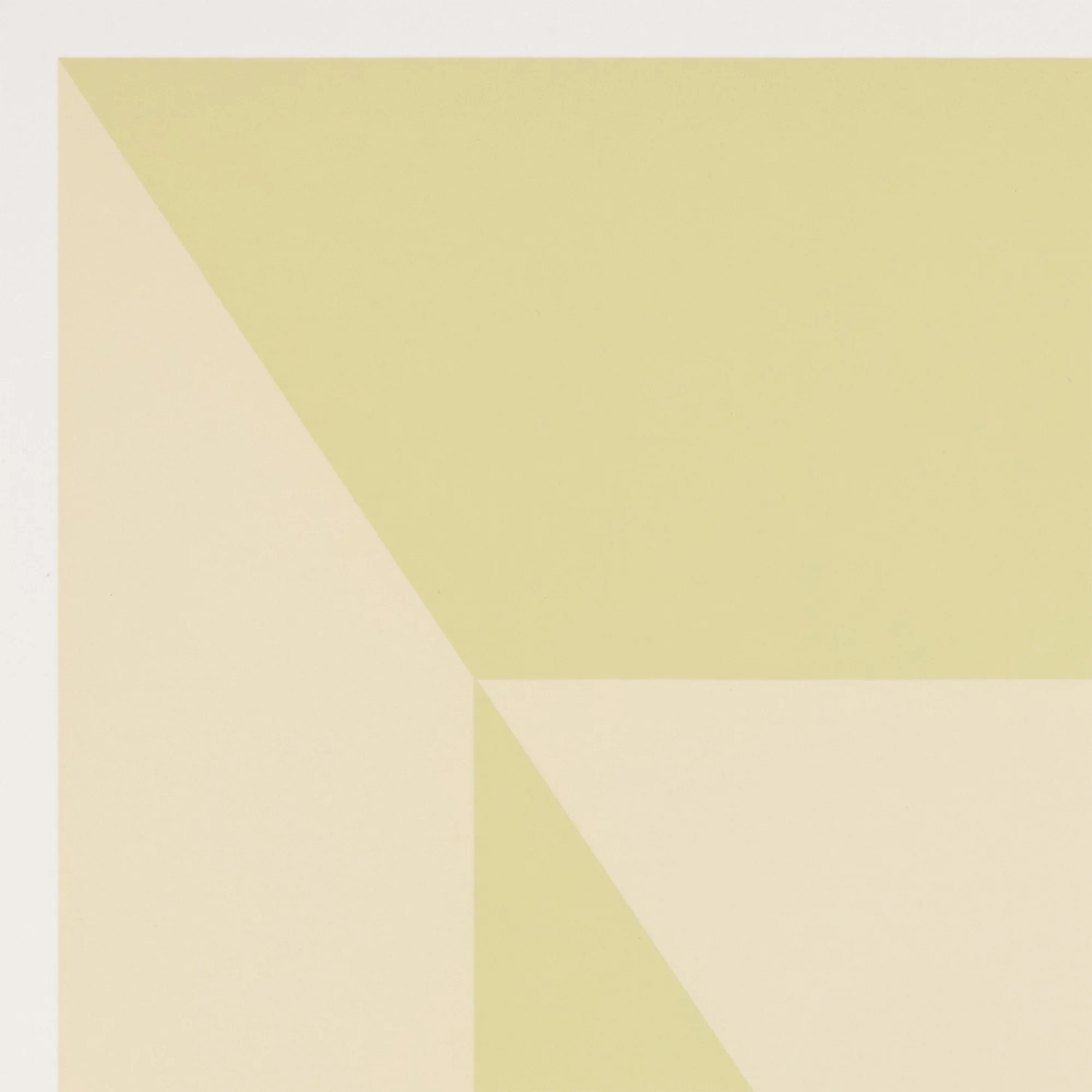 JOSEF ALBERS "MITERED SQUARES - LIME" SCREENPRINT, 1976 - Image 5