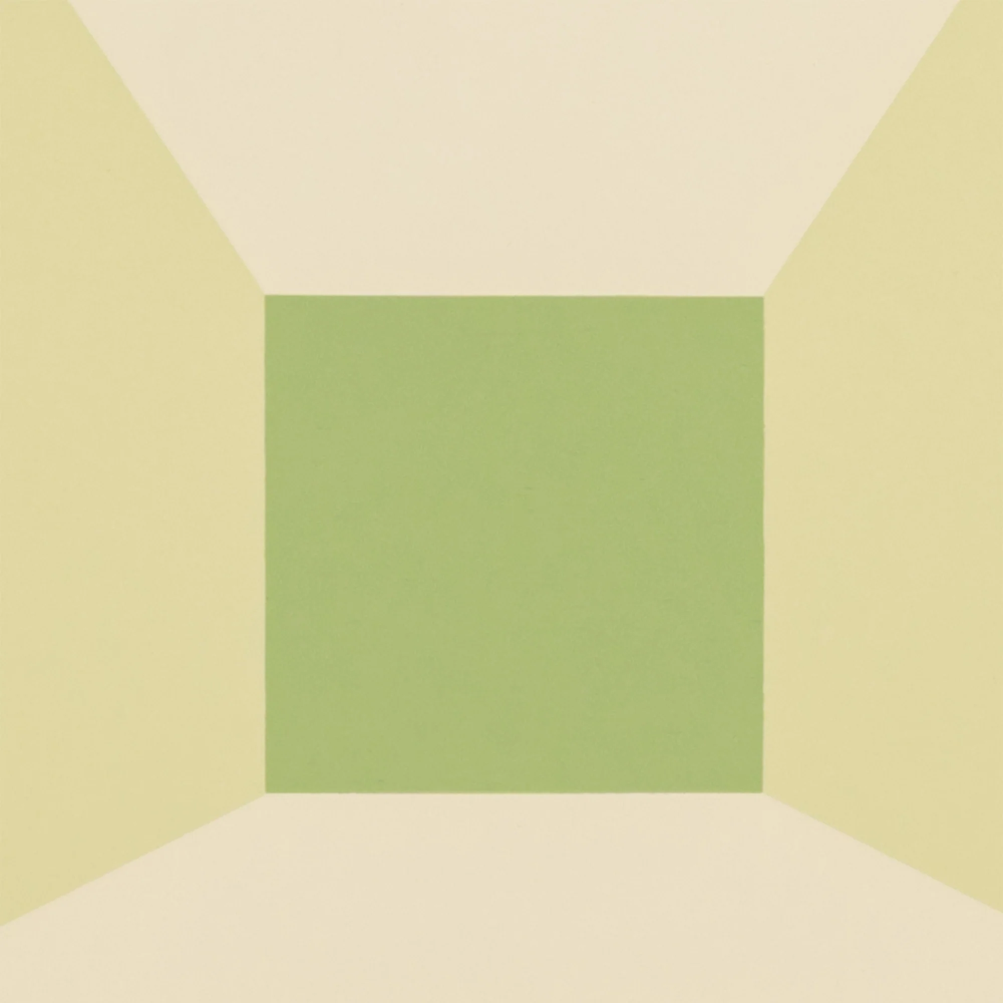 JOSEF ALBERS "MITERED SQUARES - LIME" SCREENPRINT, 1976 - Image 7