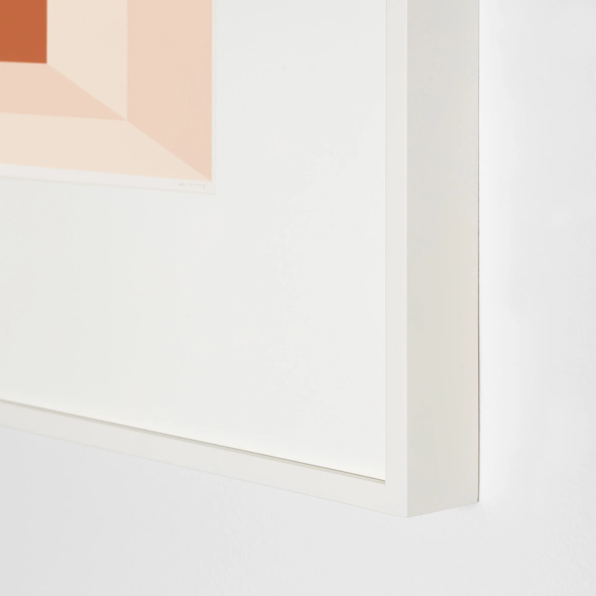 JOSEF ALBERS "MITERED SQUARES - PEACH" SCREENPRINT, 1976 - Image 13