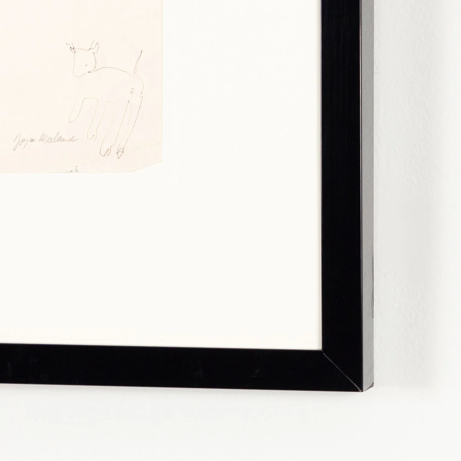JOYCE WIELAND "TRIO WITH CAT" DRAWING, 1965 - Image 10
