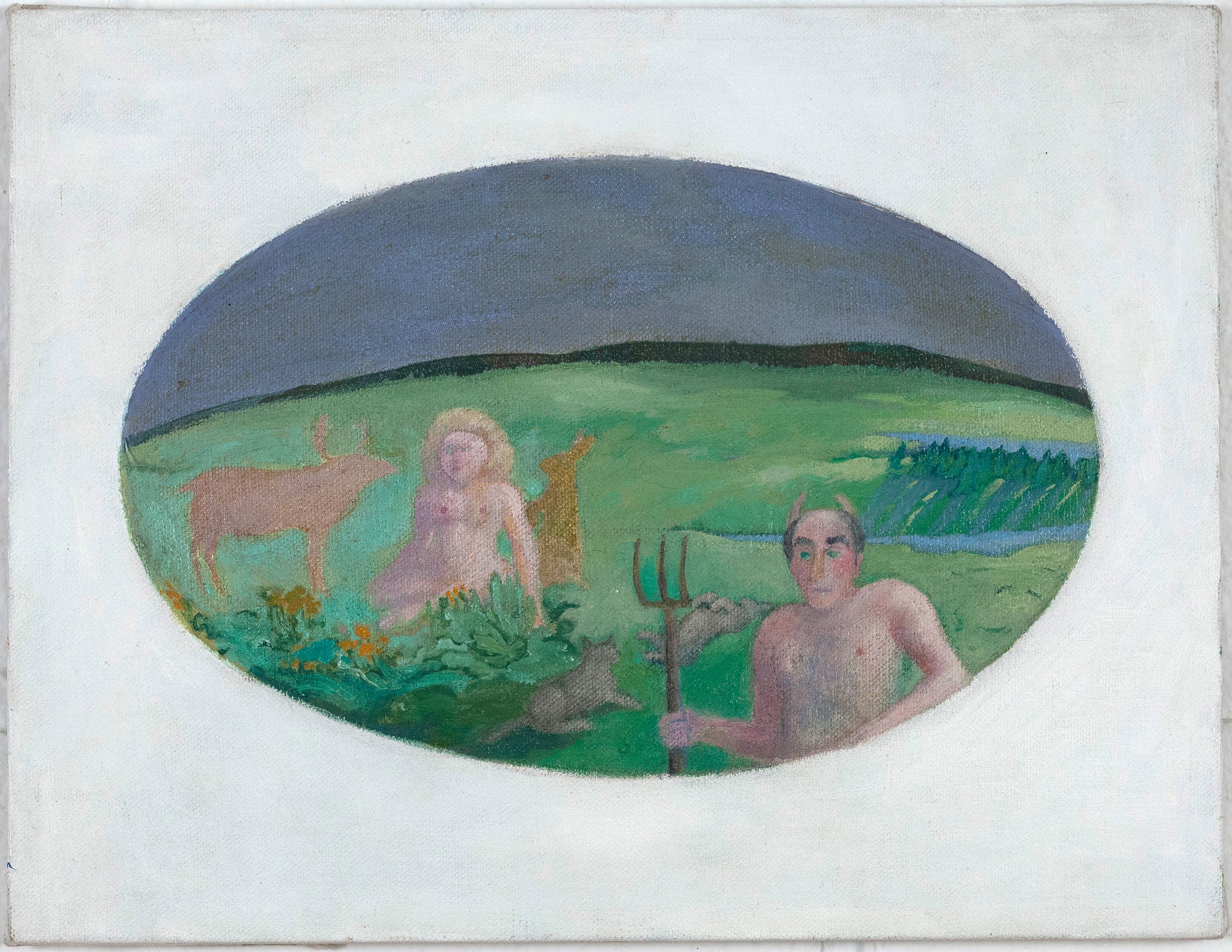 JOYCE WIELAND "MAN WITH PITCHFORK", CIRCA 1982 - Image 11