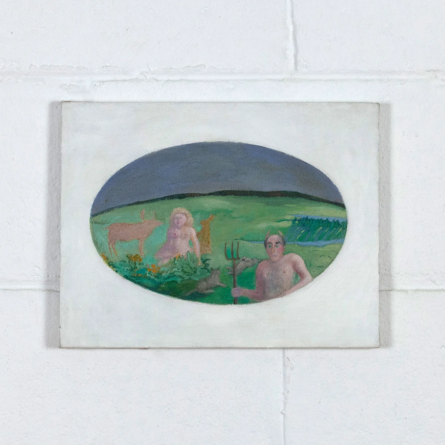 JOYCE WIELAND "MAN WITH PITCHFORK", CIRCA 1982 - Image 2