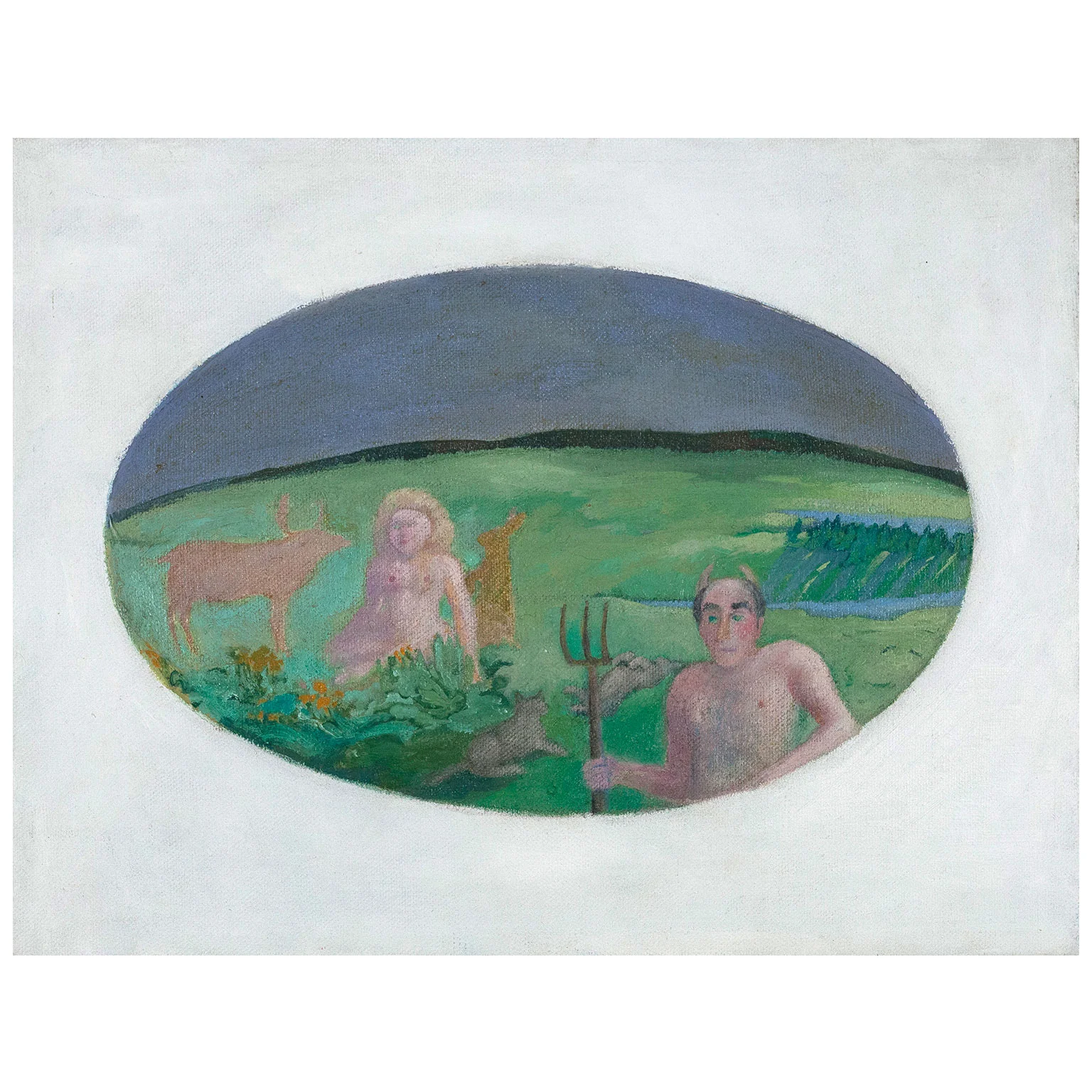 JOYCE WIELAND "MAN WITH PITCHFORK", CIRCA 1982 - Image 4
