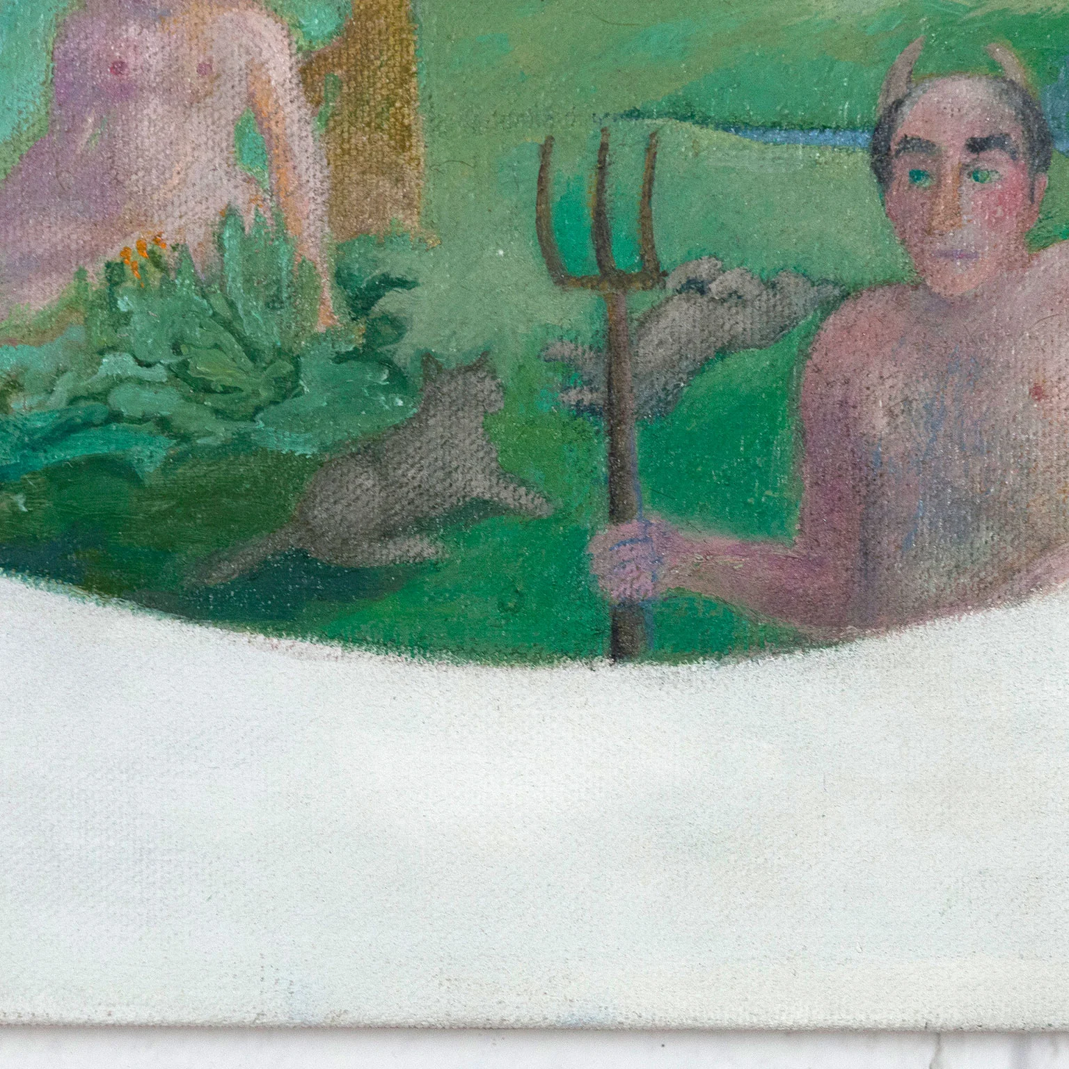 JOYCE WIELAND "MAN WITH PITCHFORK", CIRCA 1982 - Image 9