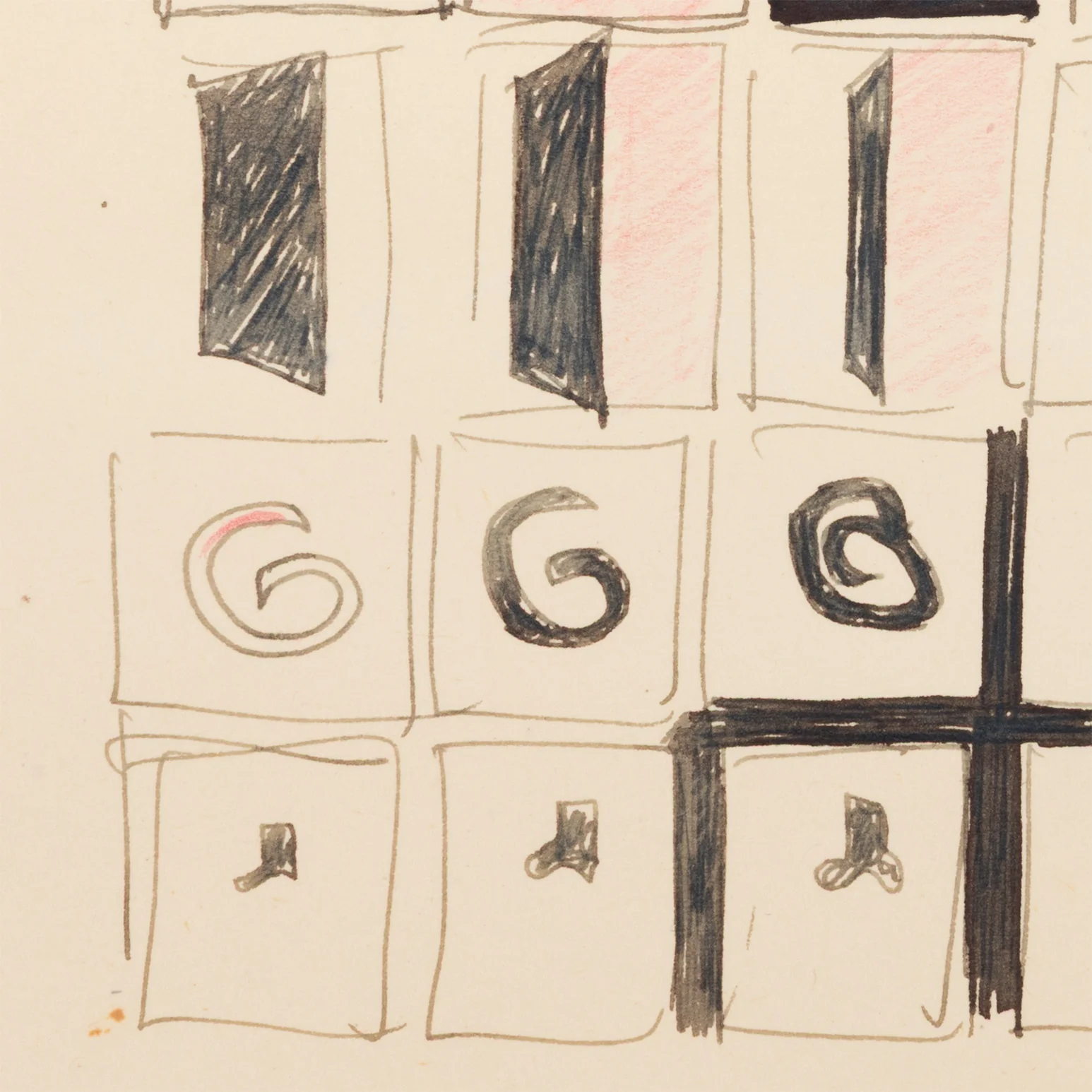 JOYCE WIELAND "SCENE-BLOCKING" DRAWING - Image 10