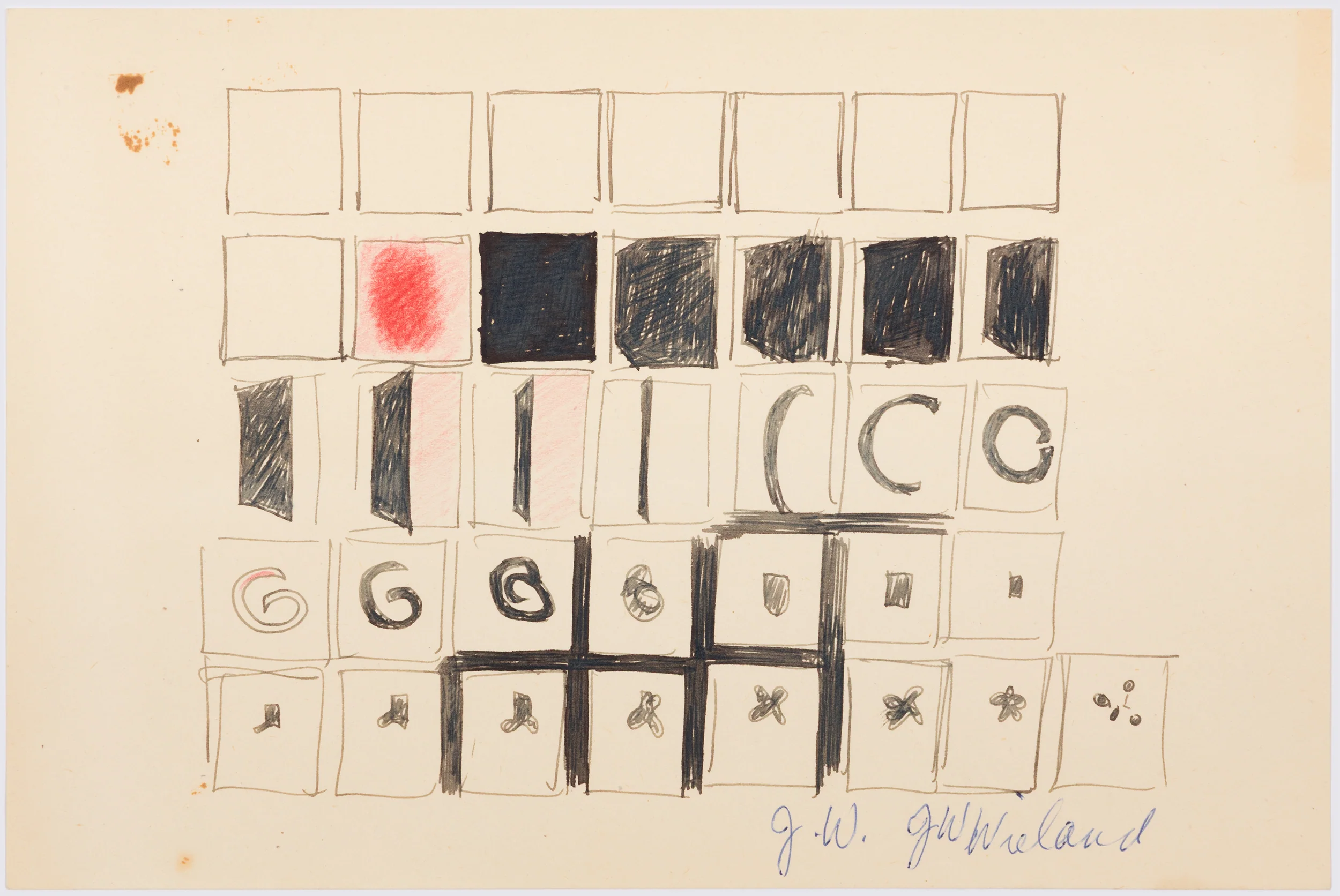 JOYCE WIELAND "SCENE-BLOCKING" DRAWING - Image 12