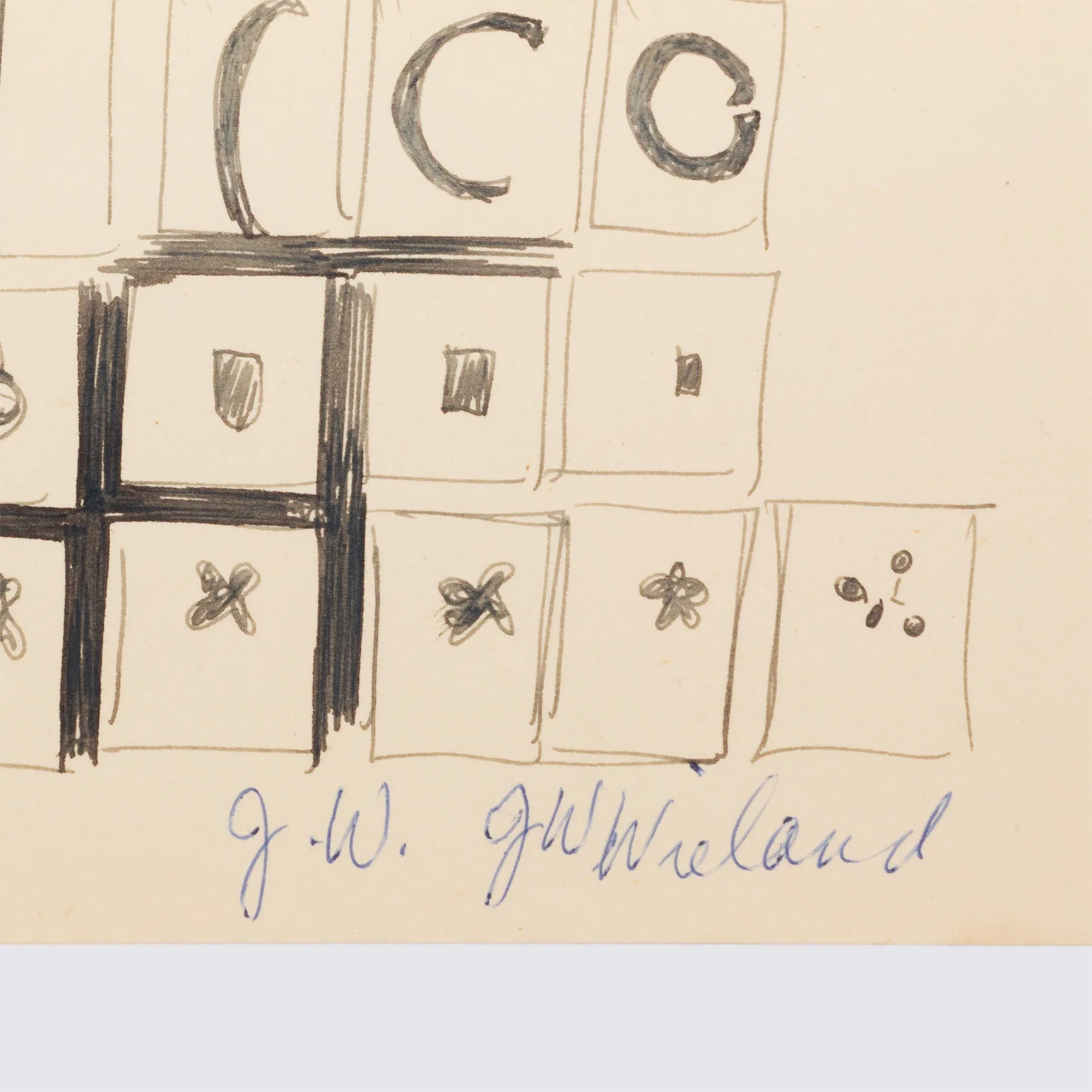 JOYCE WIELAND "SCENE-BLOCKING" DRAWING - Image 4