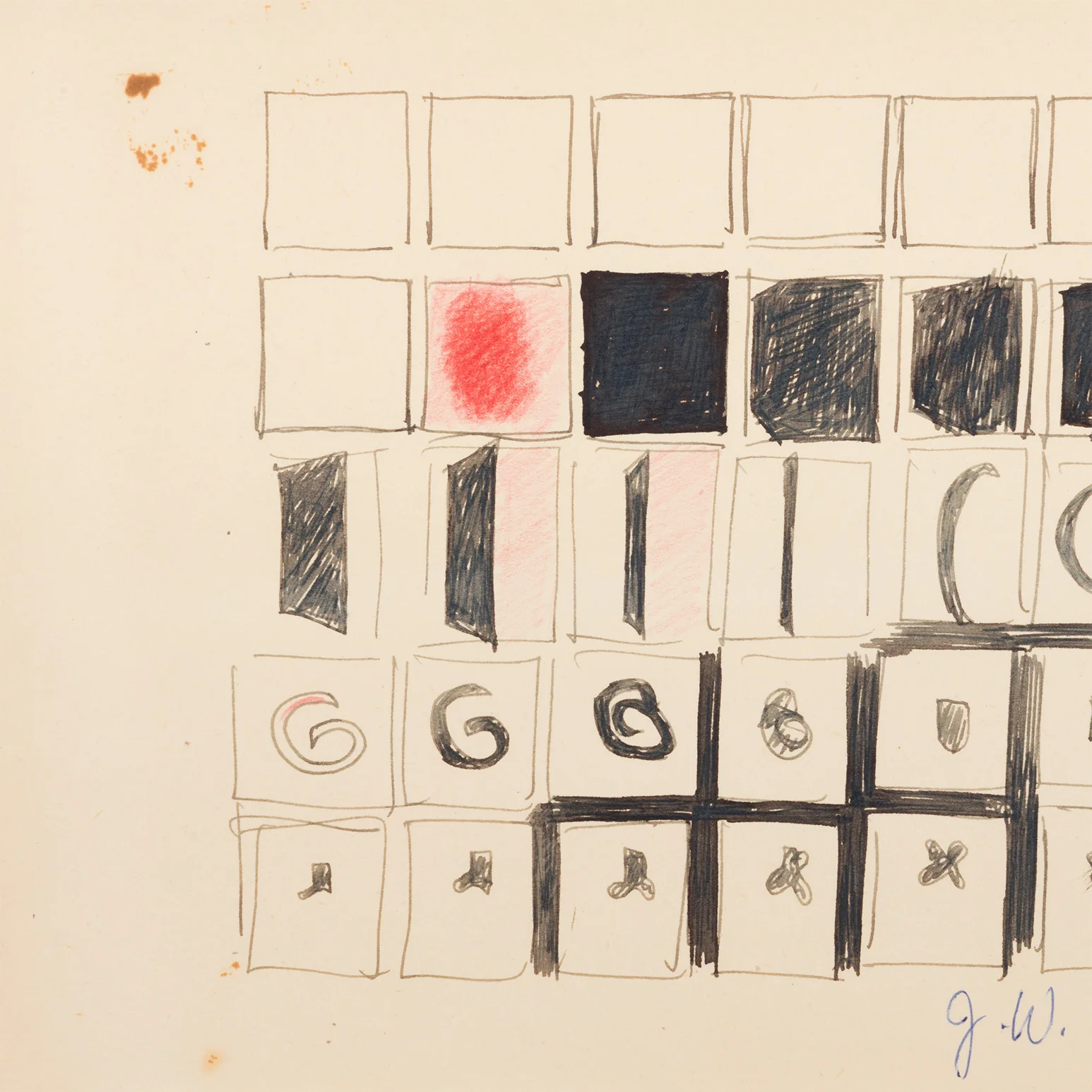 JOYCE WIELAND "SCENE-BLOCKING" DRAWING - Image 5