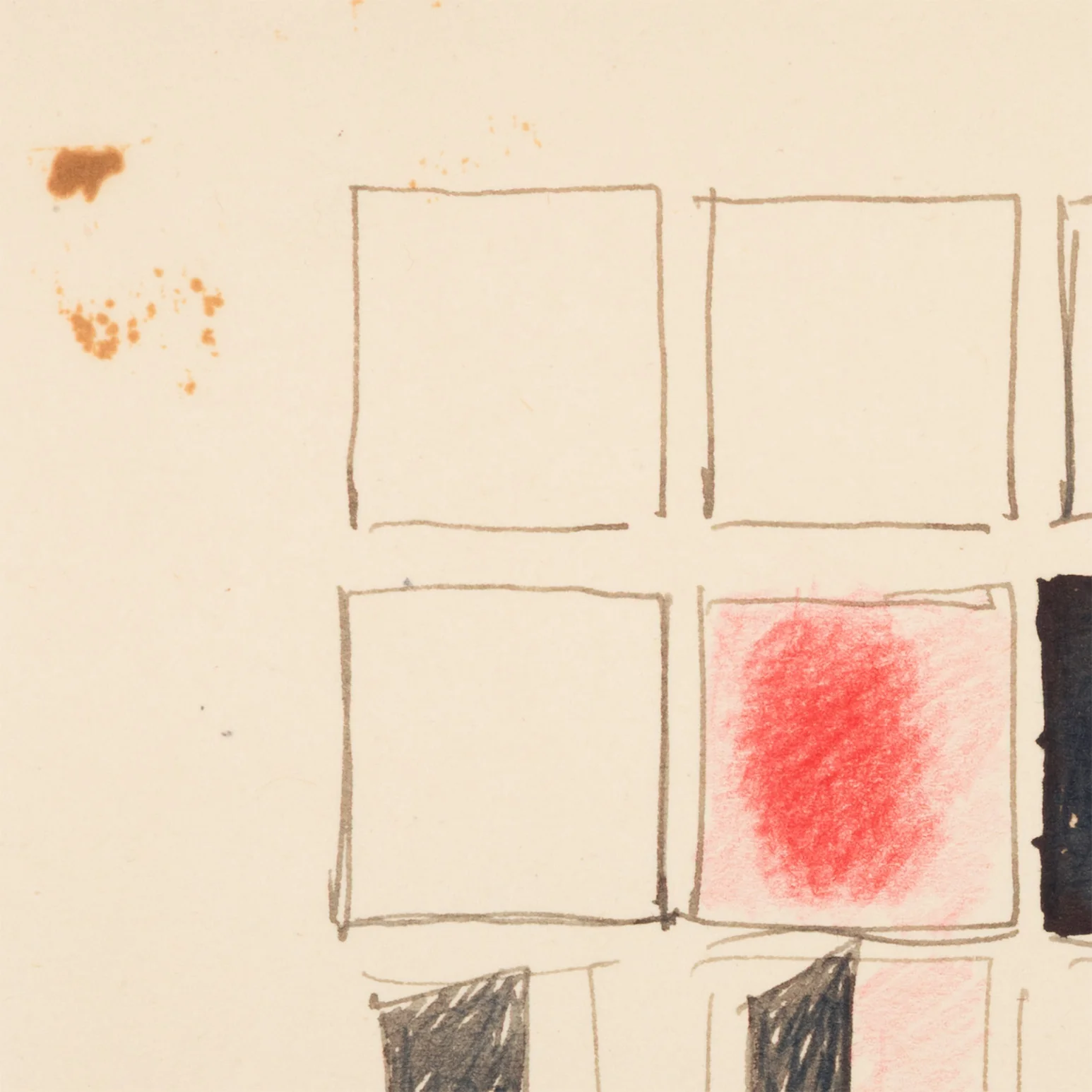 JOYCE WIELAND "SCENE-BLOCKING" DRAWING - Image 7