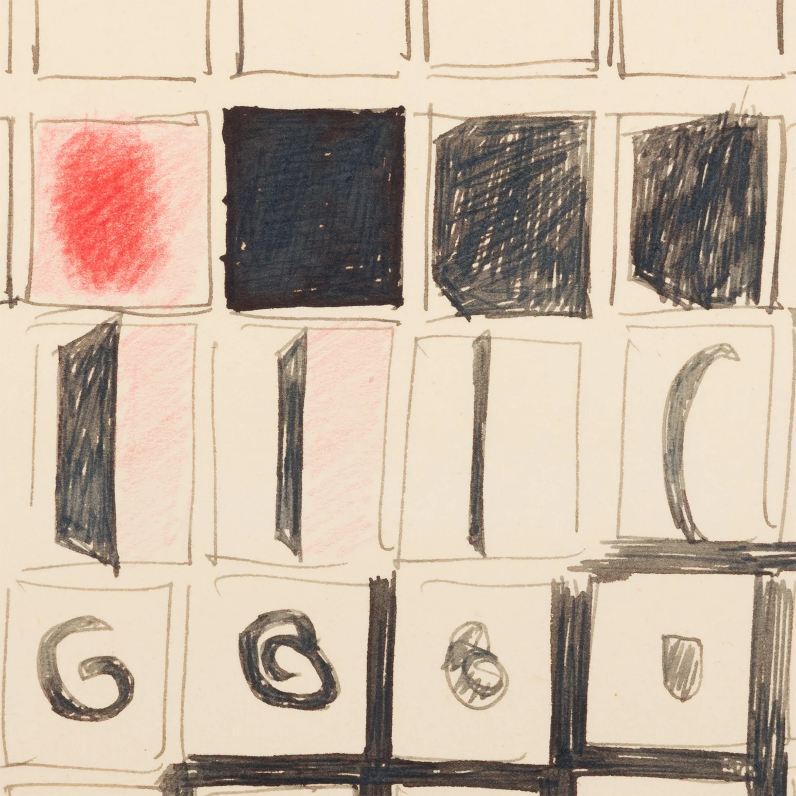 JOYCE WIELAND "SCENE-BLOCKING" DRAWING - Image 8