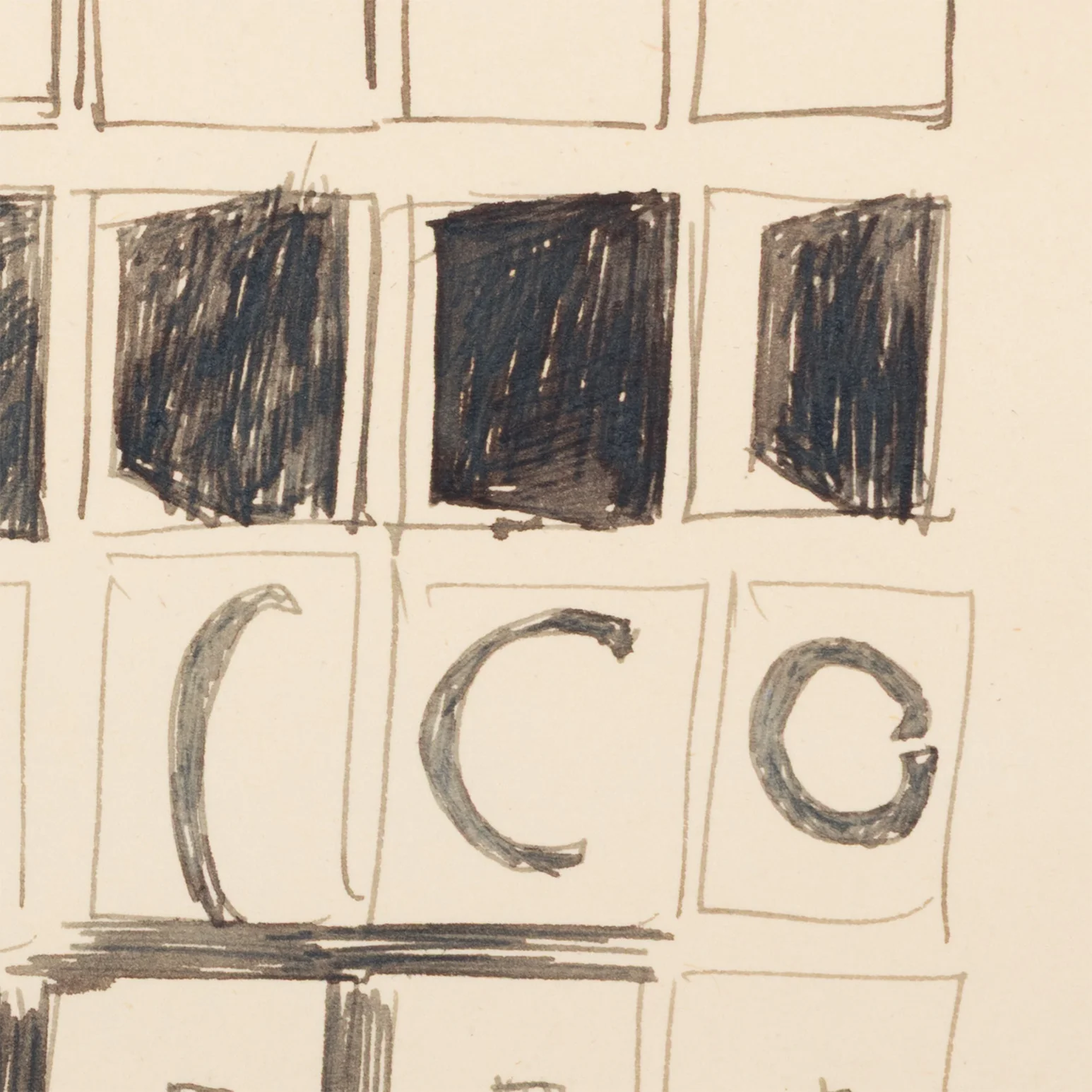 JOYCE WIELAND "SCENE-BLOCKING" DRAWING - Image 9