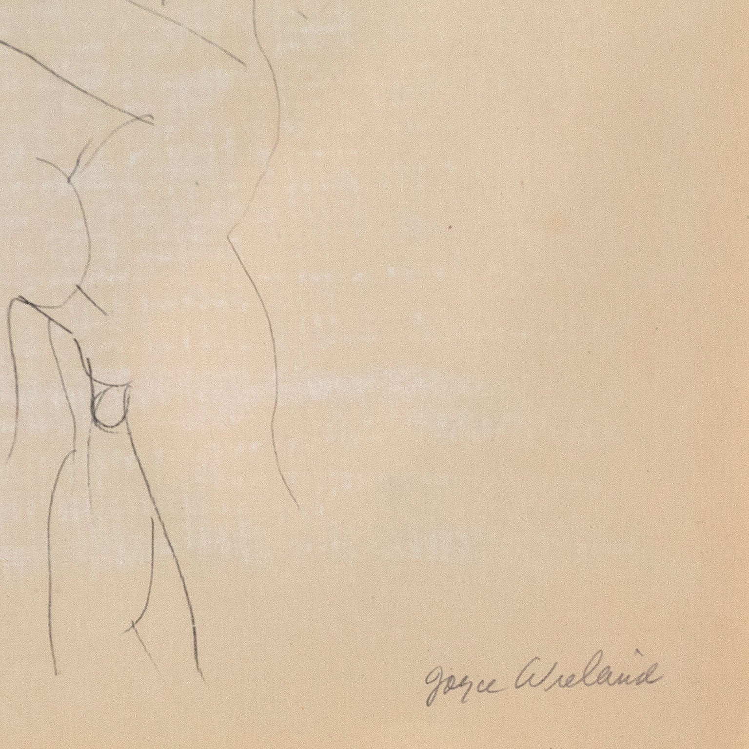 JOYCE WIELAND "ENTER" DRAWING, 1962 - Image 4