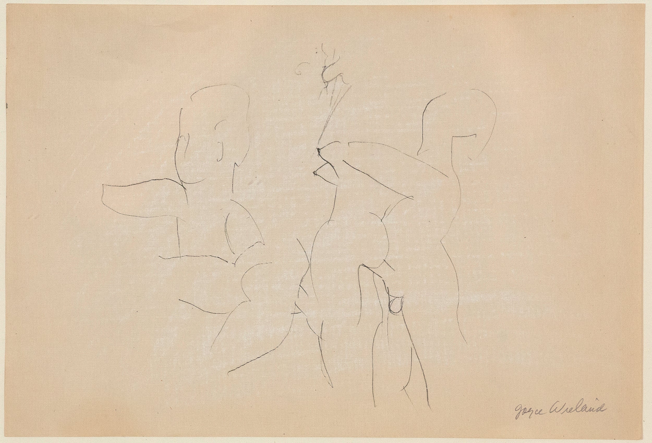 JOYCE WIELAND "ENTER" DRAWING, 1962 - Image 9