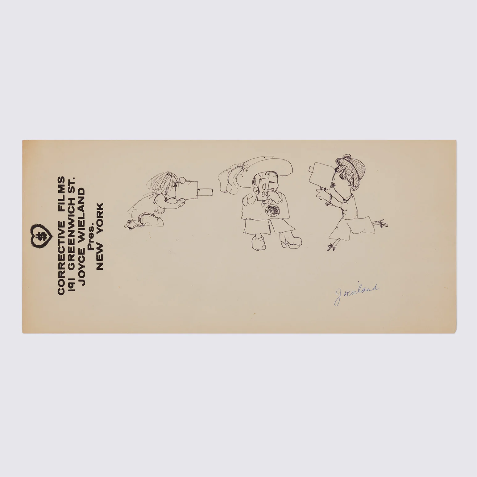 JOYCE WIELAND "SUPER 8" DRAWING - Image 2