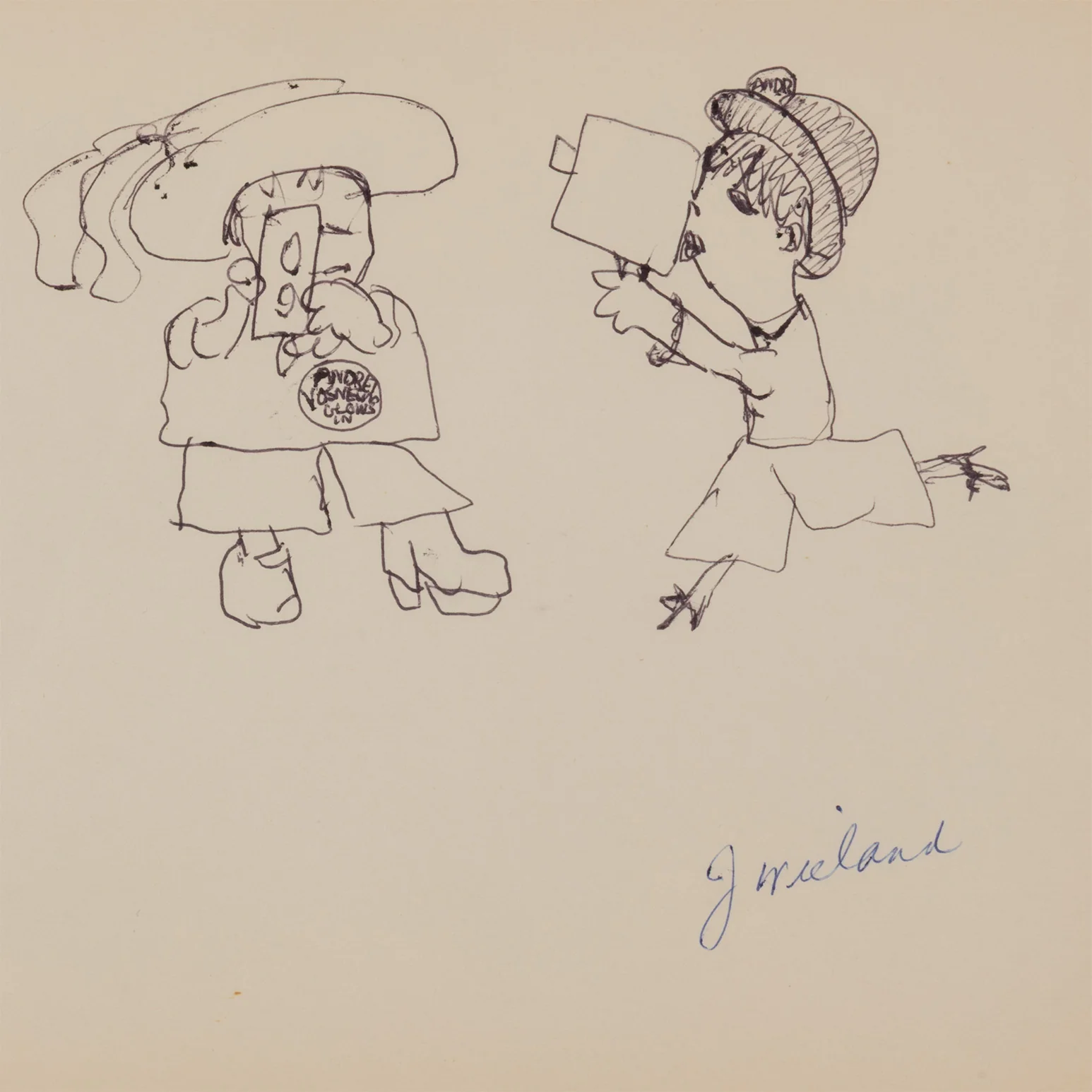 JOYCE WIELAND "SUPER 8" DRAWING - Image 6