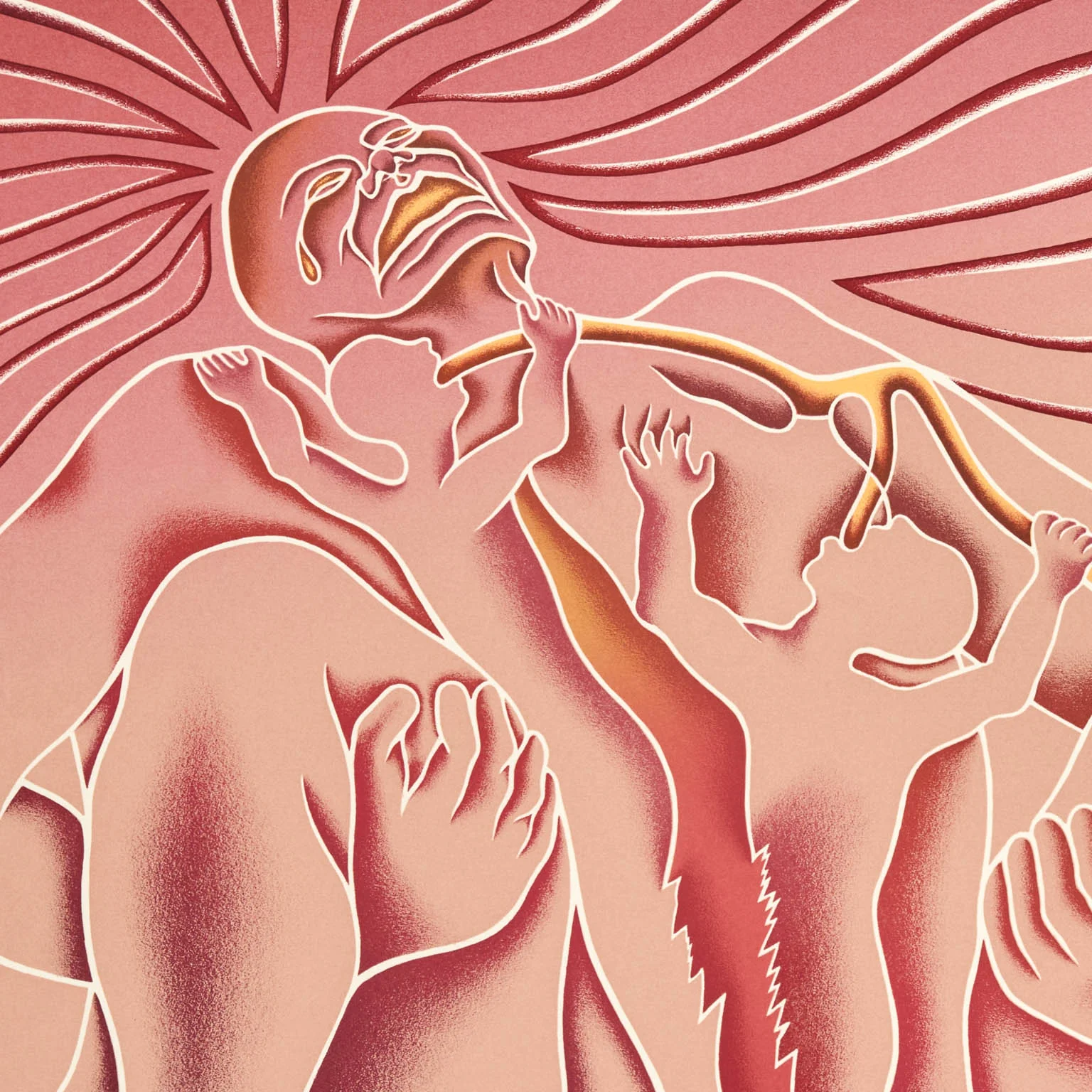 JUDY CHICAGO "BIRTH TEAR/TEAR" SERIGRAPH, 1985 - Image 4