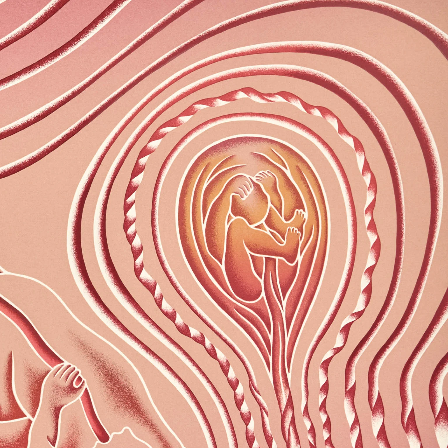 JUDY CHICAGO "BIRTH TEAR/TEAR" SERIGRAPH, 1985 - Image 5