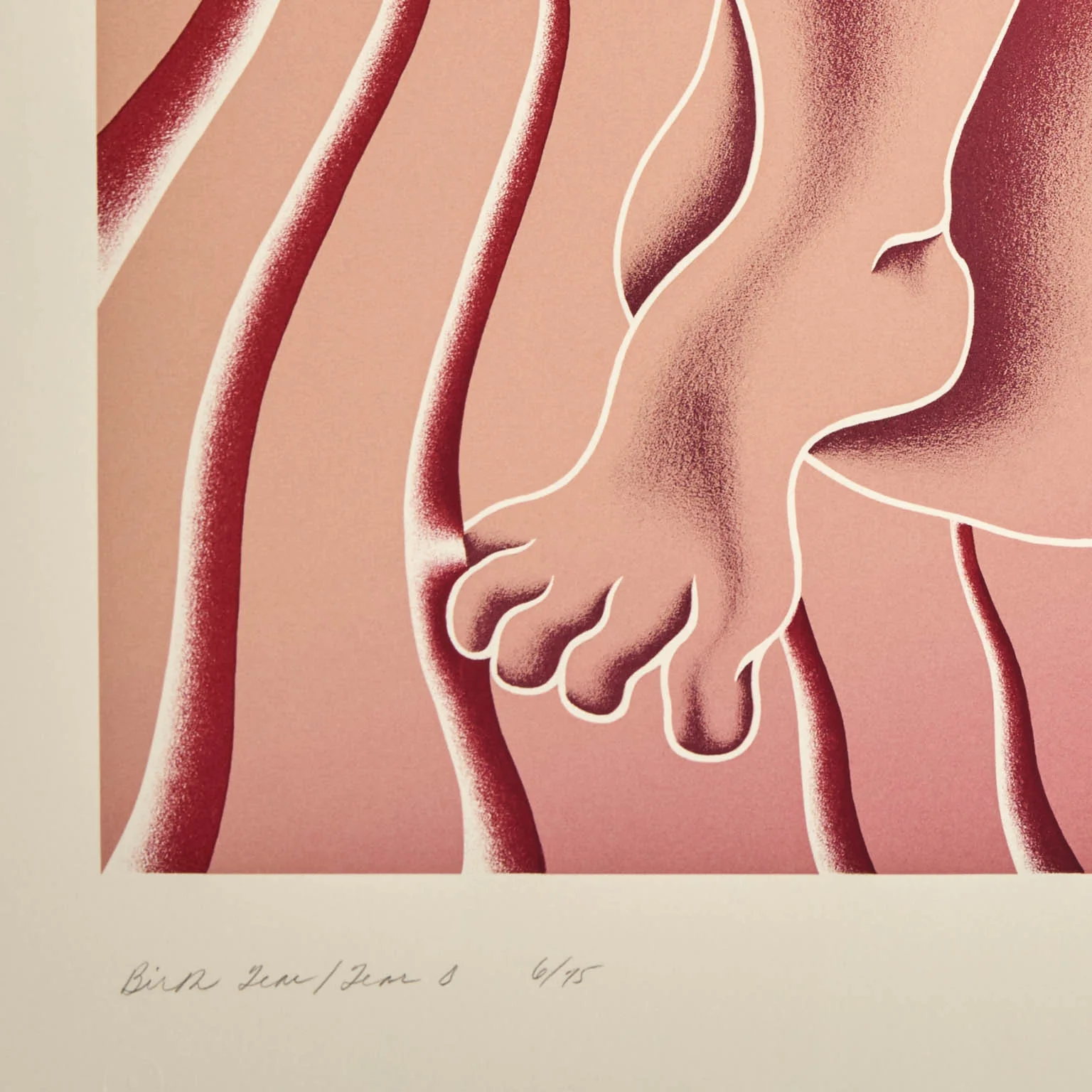 JUDY CHICAGO "BIRTH TEAR/TEAR" SERIGRAPH, 1985 - Image 7