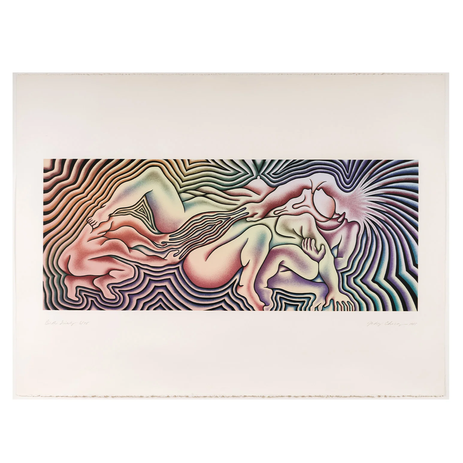 JUDY CHICAGO "BIRTH TRINITY" SERIGRAPH, 1985 - Image 3