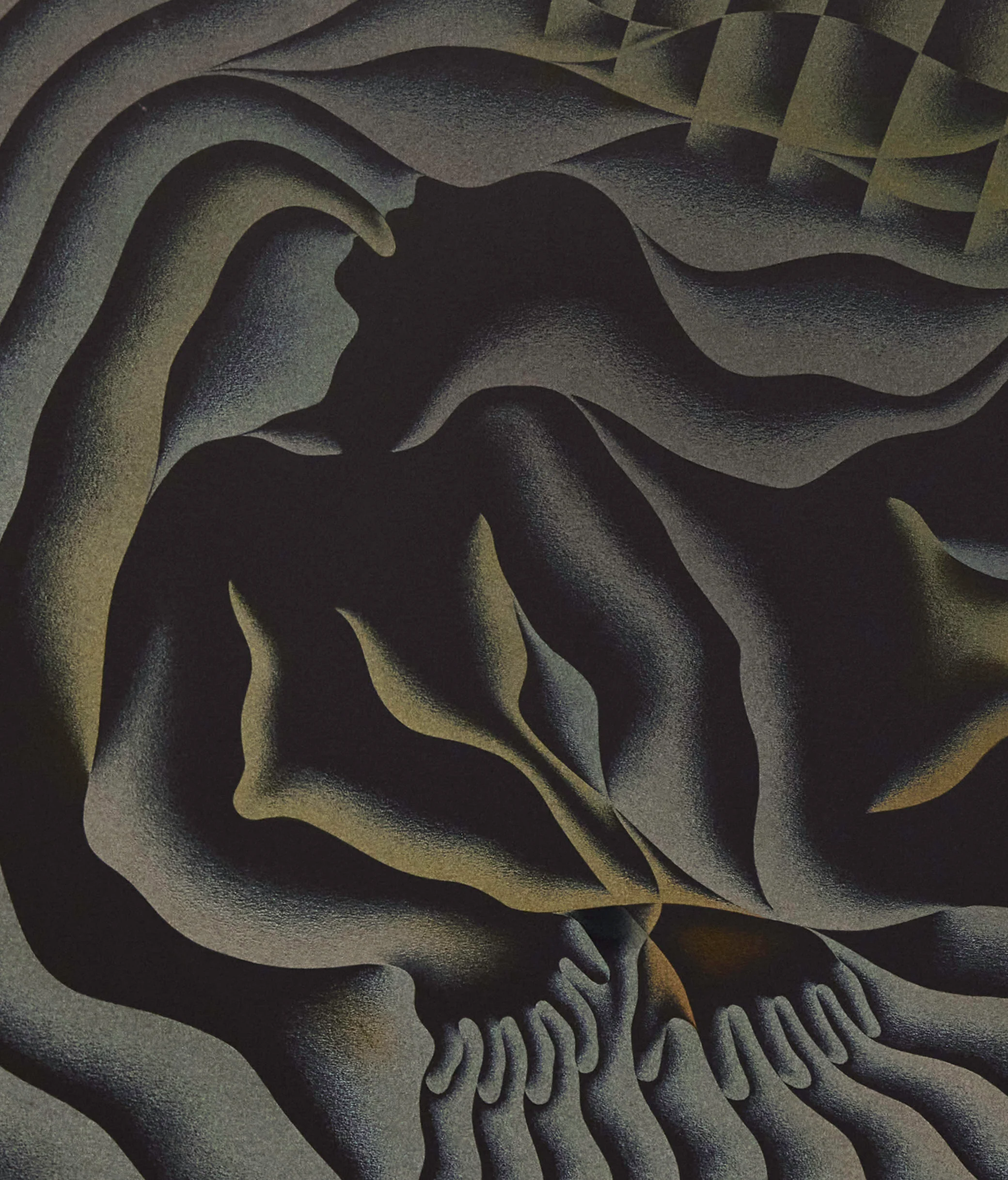 JUDY CHICAGO "EARTH BIRTH" SERIGRAPH, 1985