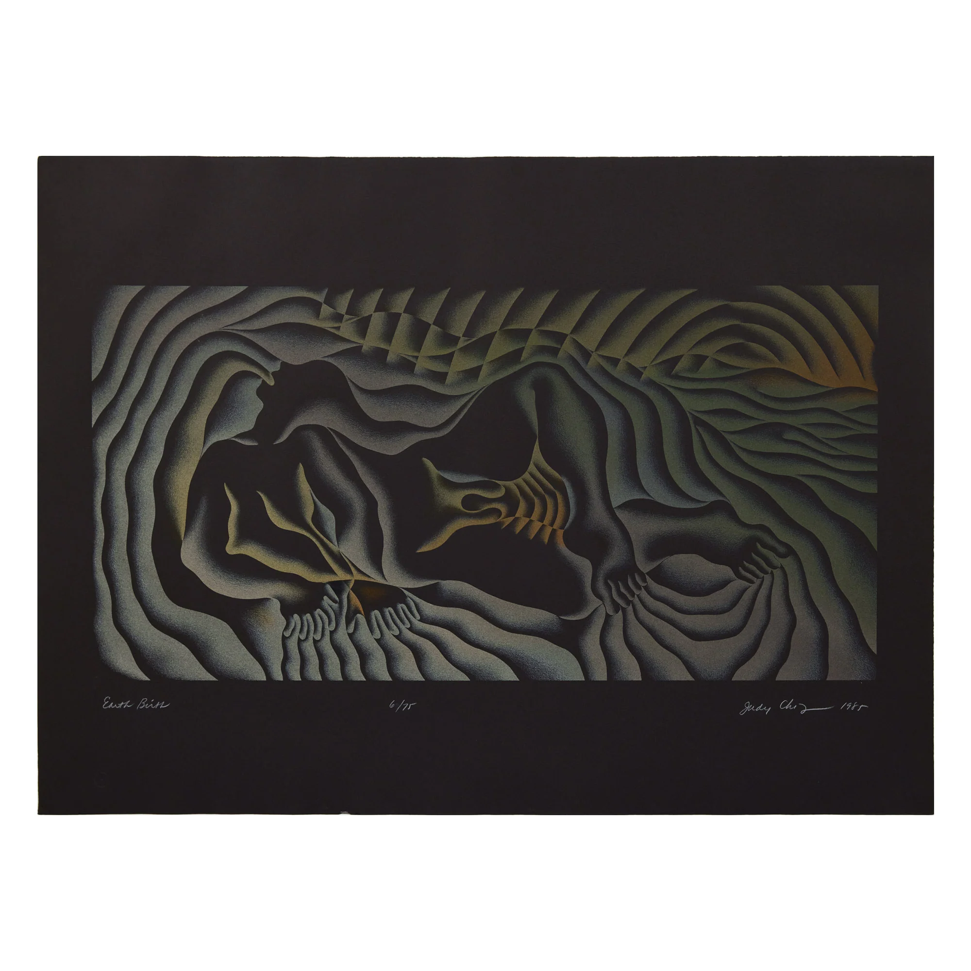 JUDY CHICAGO "EARTH BIRTH" SERIGRAPH, 1985 - Image 2