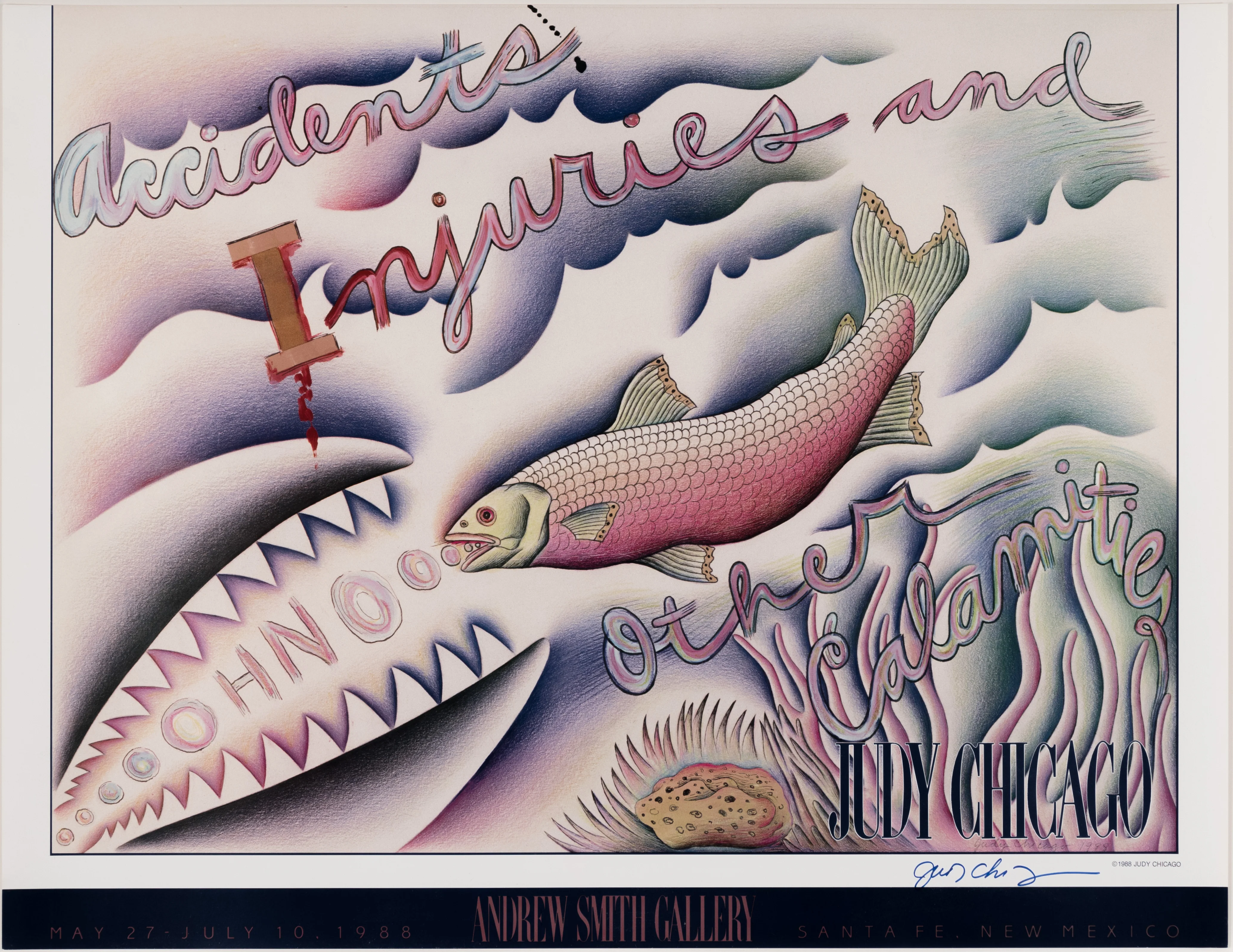 JUDY CHICAGO "ACCIDENTS, INQUIRIES" LITHO, 1988 - Image 13
