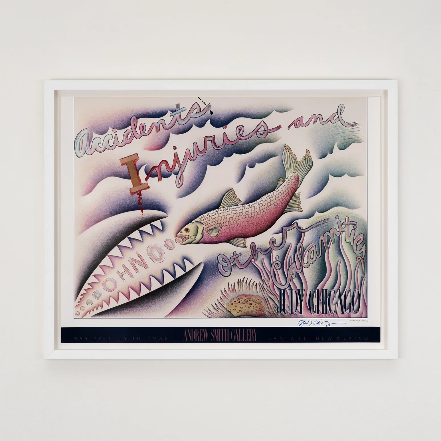 JUDY CHICAGO "ACCIDENTS, INQUIRIES" LITHO, 1988 - Image 2