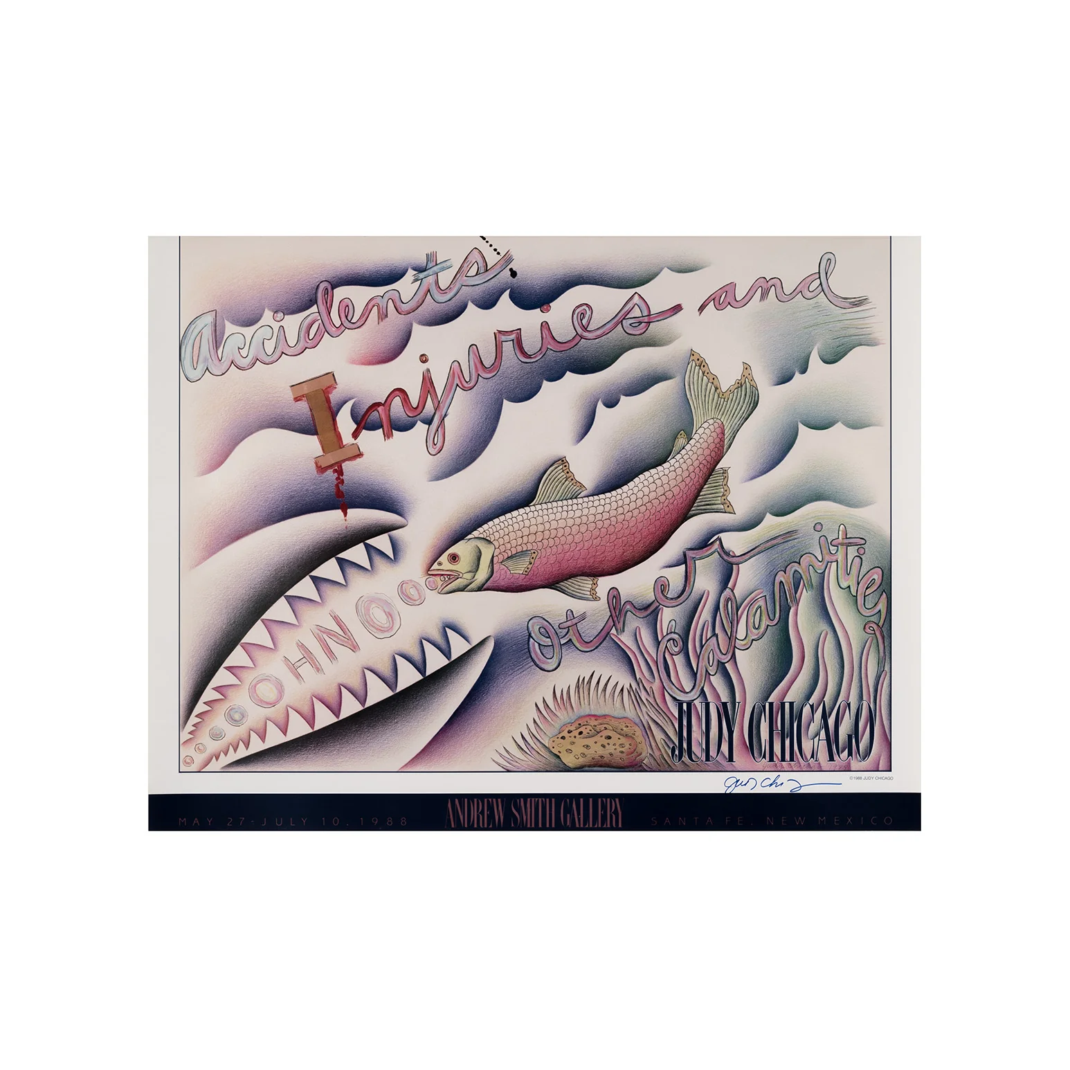 JUDY CHICAGO "ACCIDENTS, INQUIRIES" LITHO, 1988 - Image 3