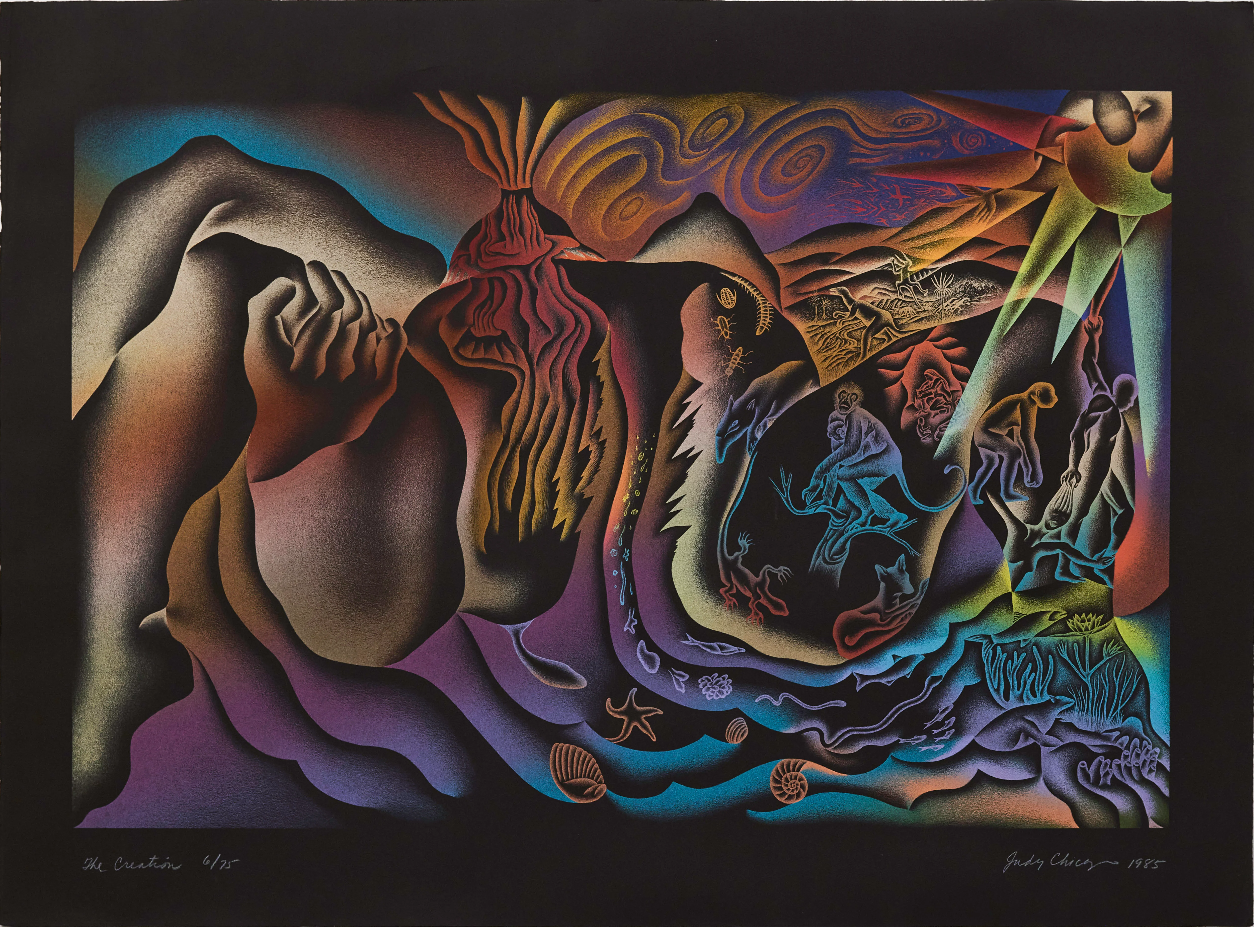 JUDY CHICAGO "THE CREATION" SERIGRAPH, 1985 - Image 11