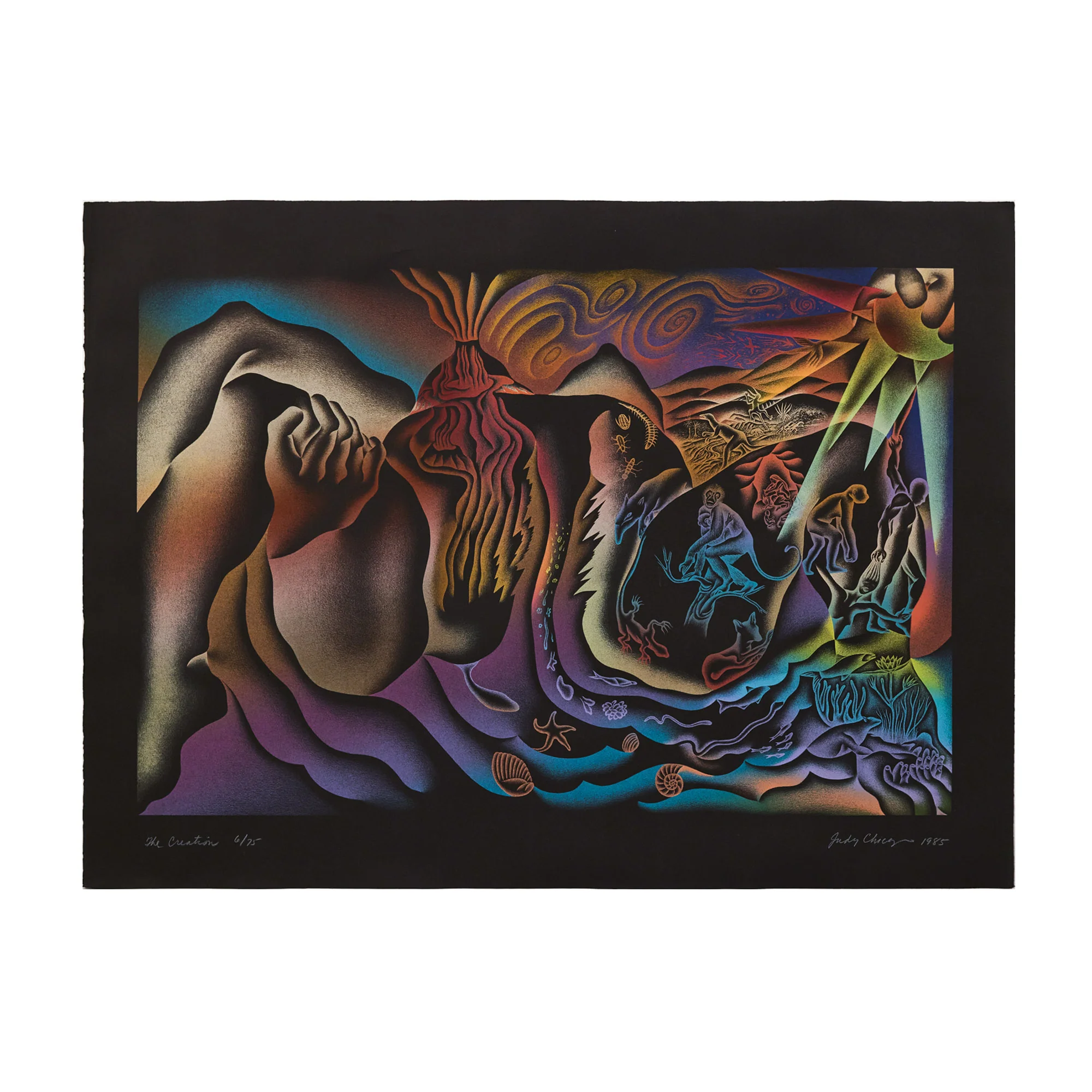 JUDY CHICAGO "THE CREATION" SERIGRAPH, 1985 - Image 2