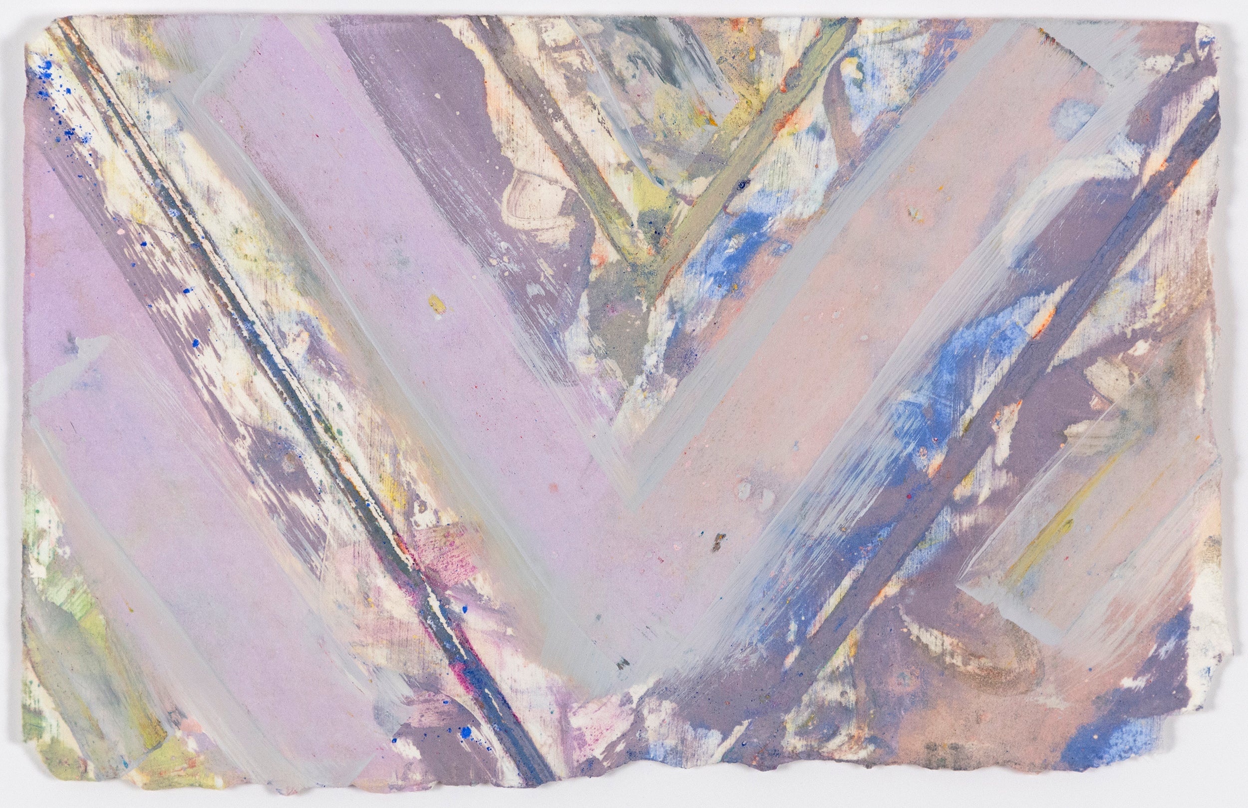 KENNETH NOLAND "VIOLET CHEVRON" MONOTYPE 1983 - Image 10