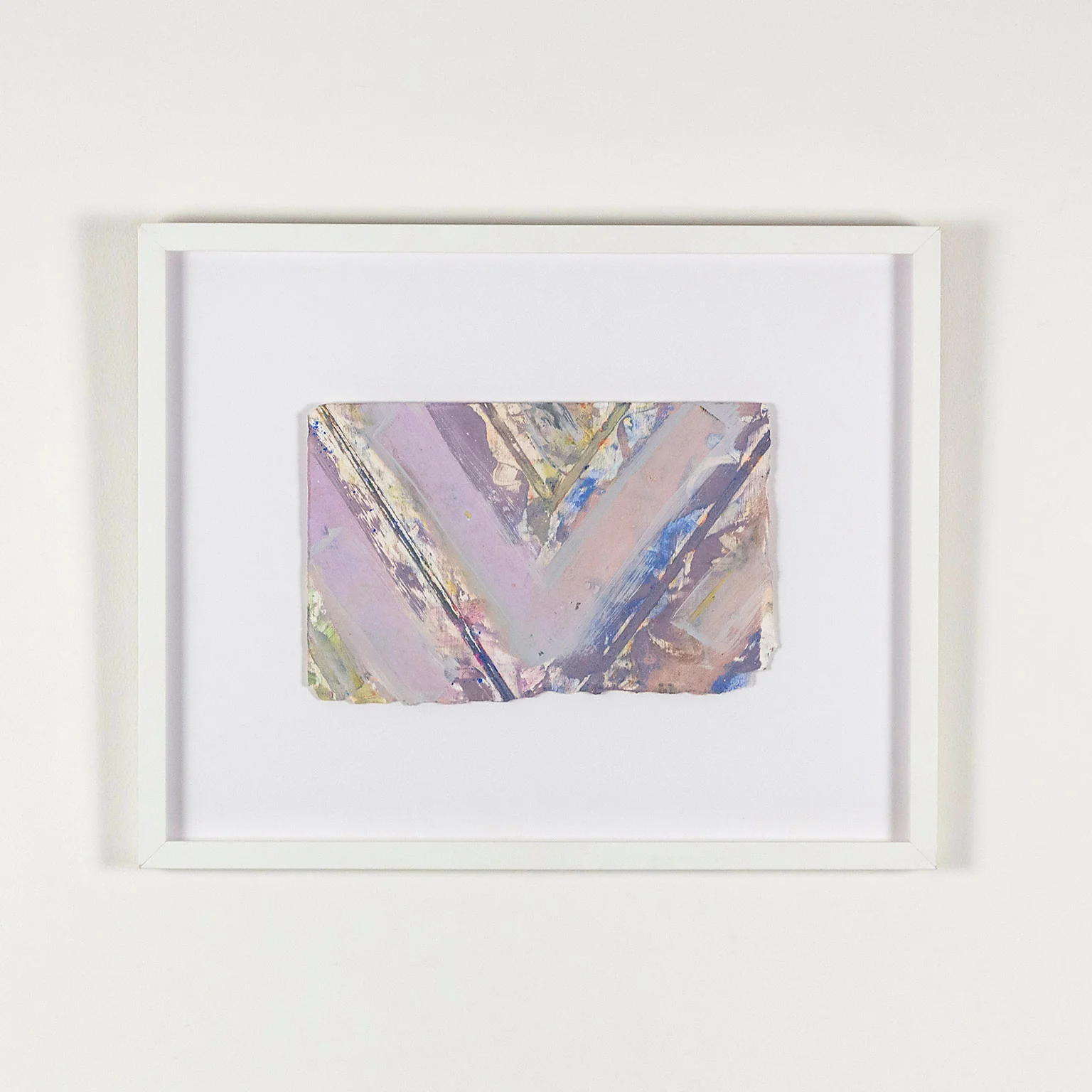 KENNETH NOLAND "VIOLET CHEVRON" MONOTYPE 1983 - Image 2
