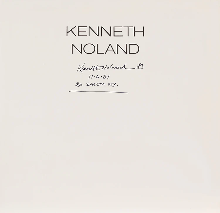 KENNETH NOLAND "PAINTED BOOK - BORDEAUX", 1977 - Image 5