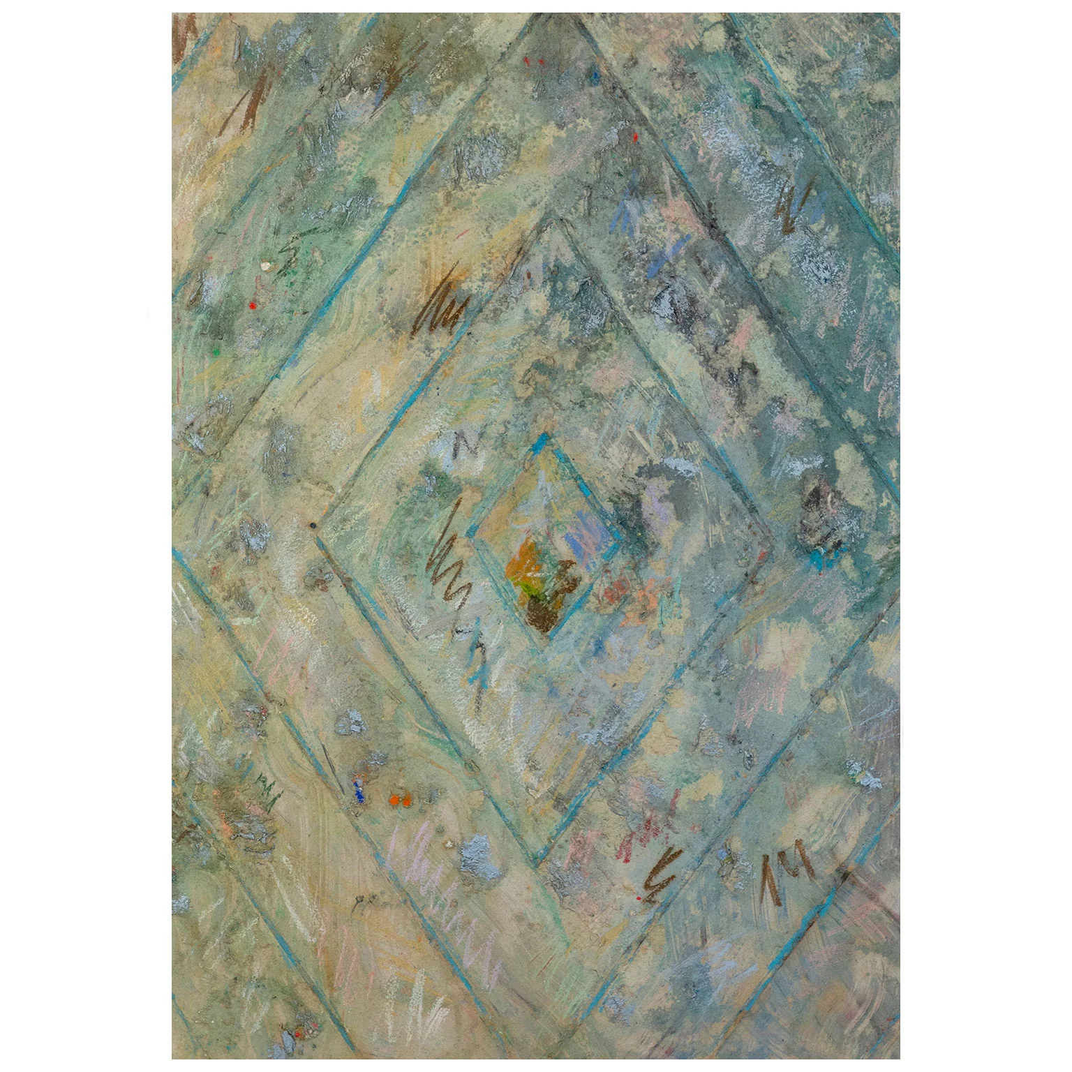KENNETH NOLAND "BRAVO PISTACHIO" MONOTYPE, 1983 - Image 3