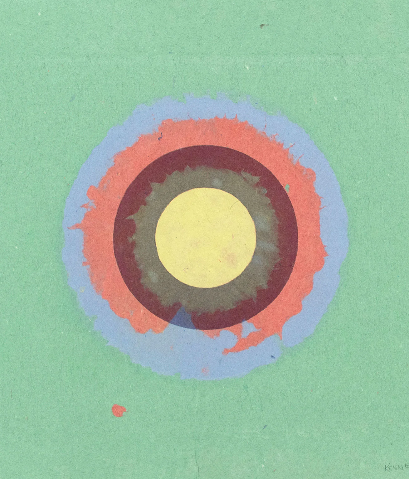 KENNETH NOLAND "SEA FOAM CIRCLE II", 1978