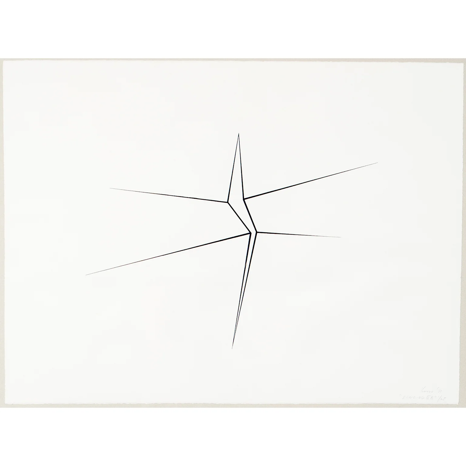 KOSSO ELOUL "ELUDING" LITHOGRAPH, 1971 - Image 3