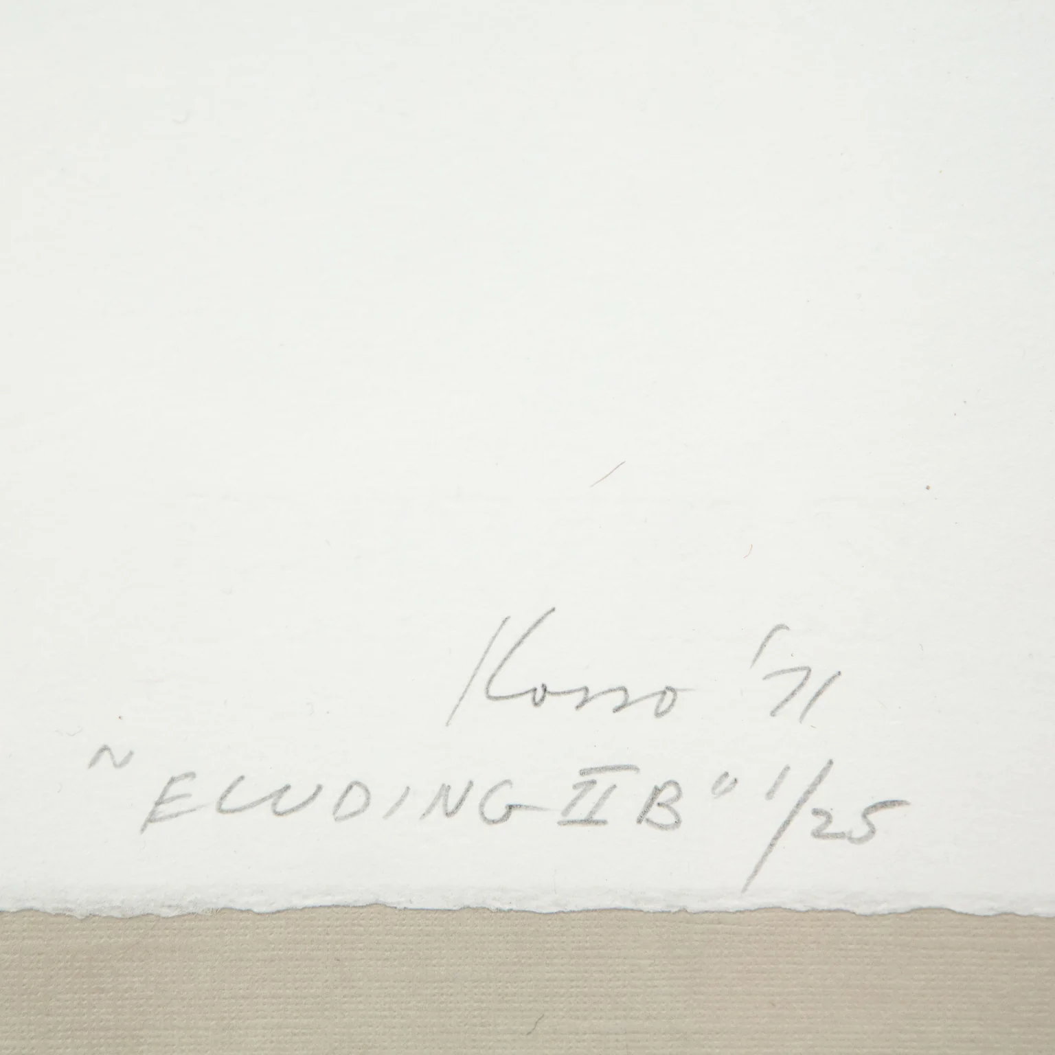 KOSSO ELOUL "ELUDING" LITHOGRAPH, 1971 - Image 4