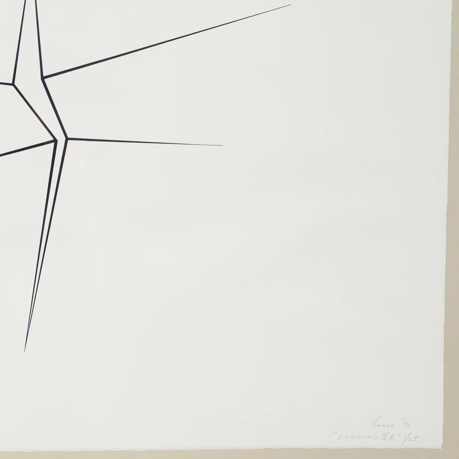 KOSSO ELOUL "ELUDING" LITHOGRAPH, 1971 - Image 6