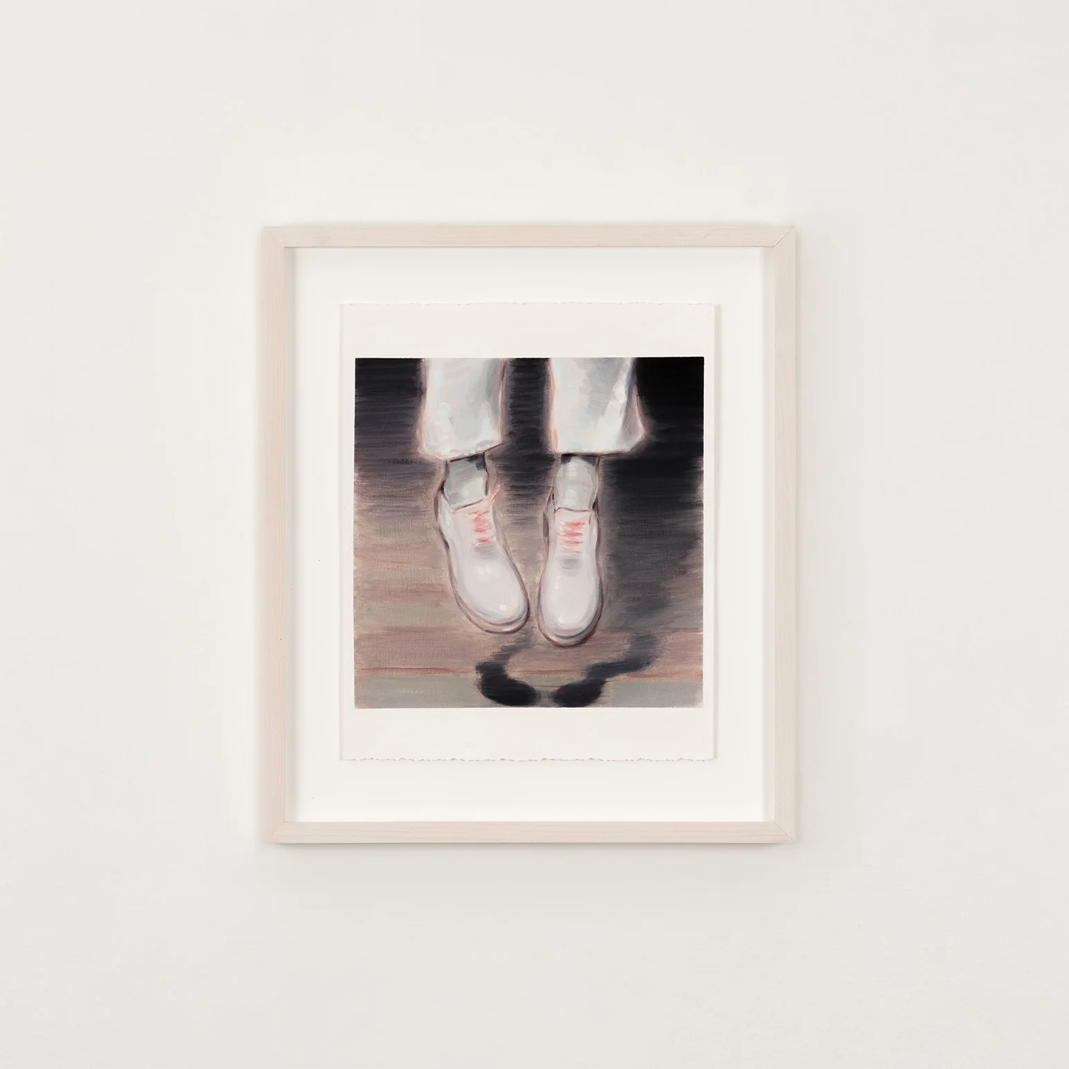 KRIS KNIGHT "RED LACES" OIL ON PAPER, 2016 - Image 2