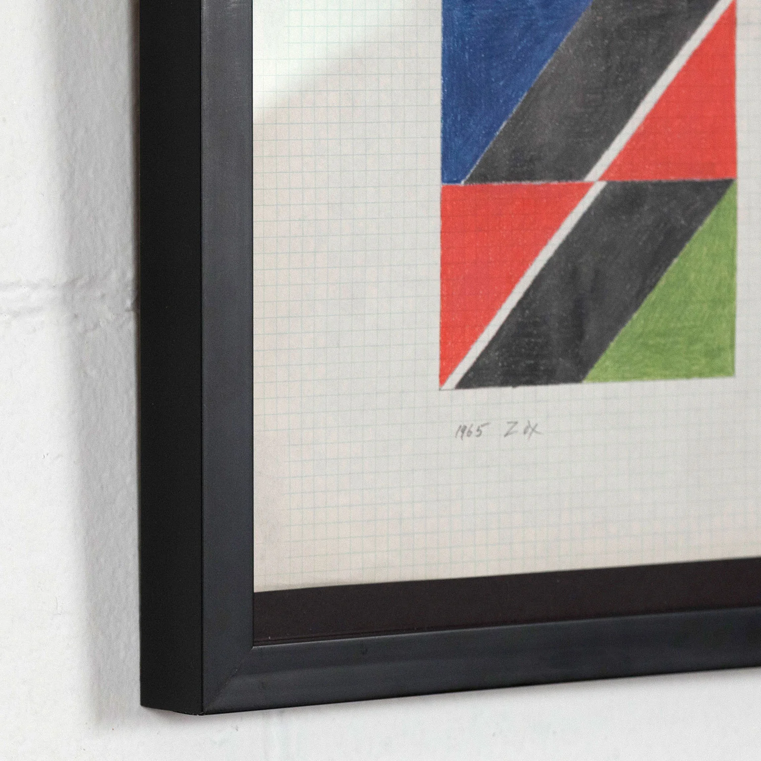 LARRY ZOX "BLACK PUSH" DRAWING, 1965 - Image 3